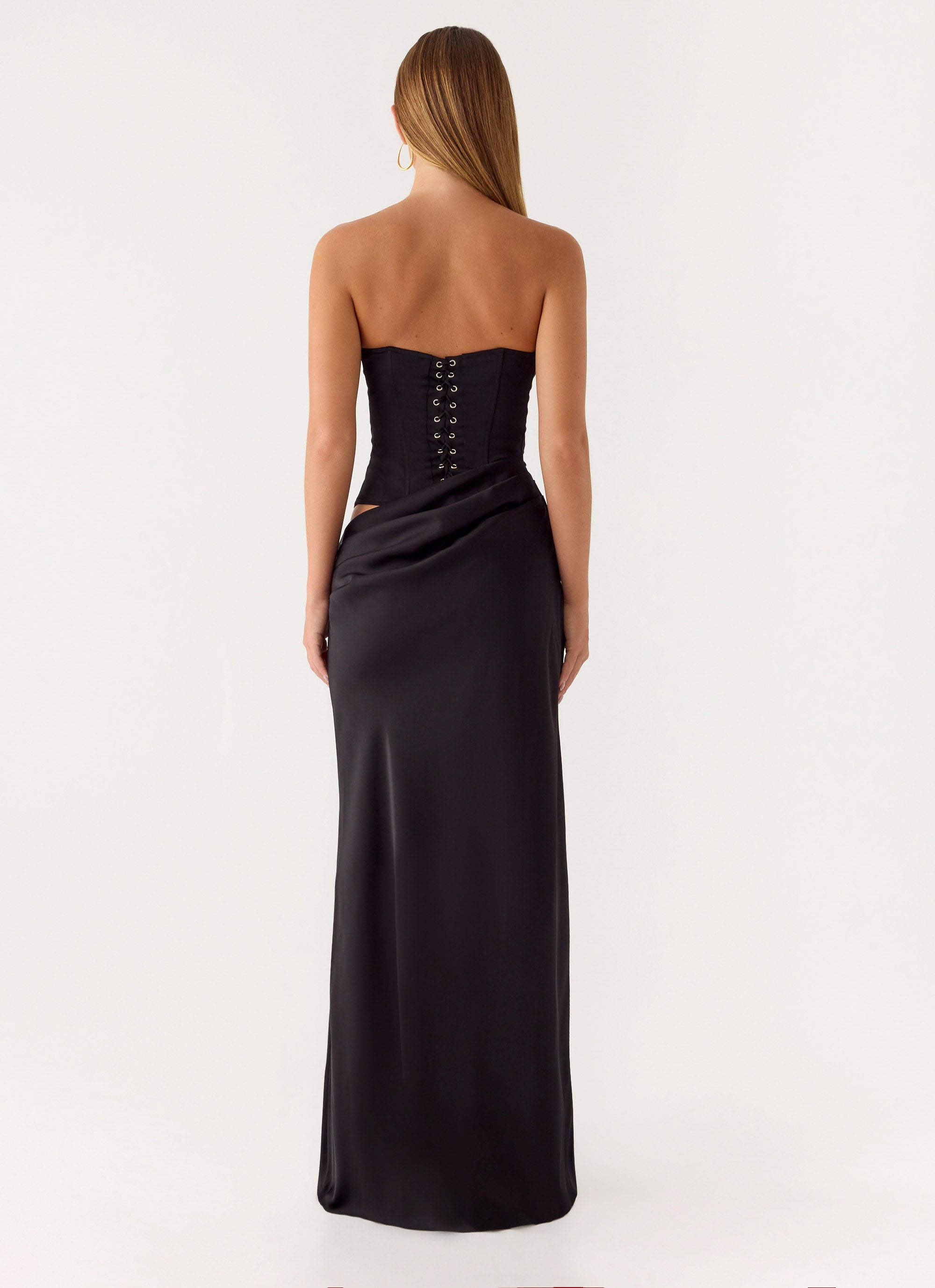 Emory Corset Maxi Dress - Black Peppermayo US Emory Corset Maxi Dress - Black Peppermayo US
