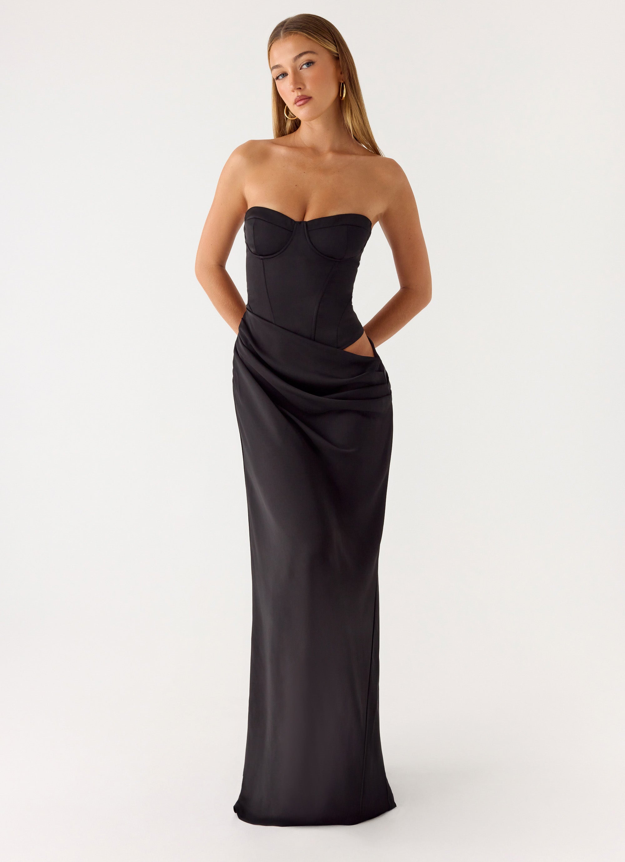 Emory Corset Maxi Dress - Black Black / US 18 Emory Corset Maxi Dress - Black Black / US 18