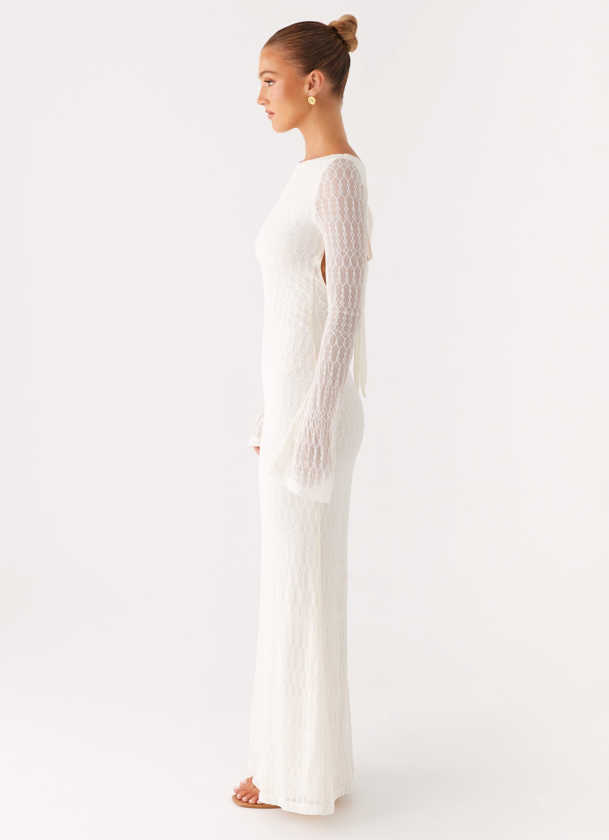 Ethereal Long Sleeve Maxi Dress - Ivory Ivory / US 0 Ethereal Long Sleeve Maxi Dress - Ivory Ivory / US 0