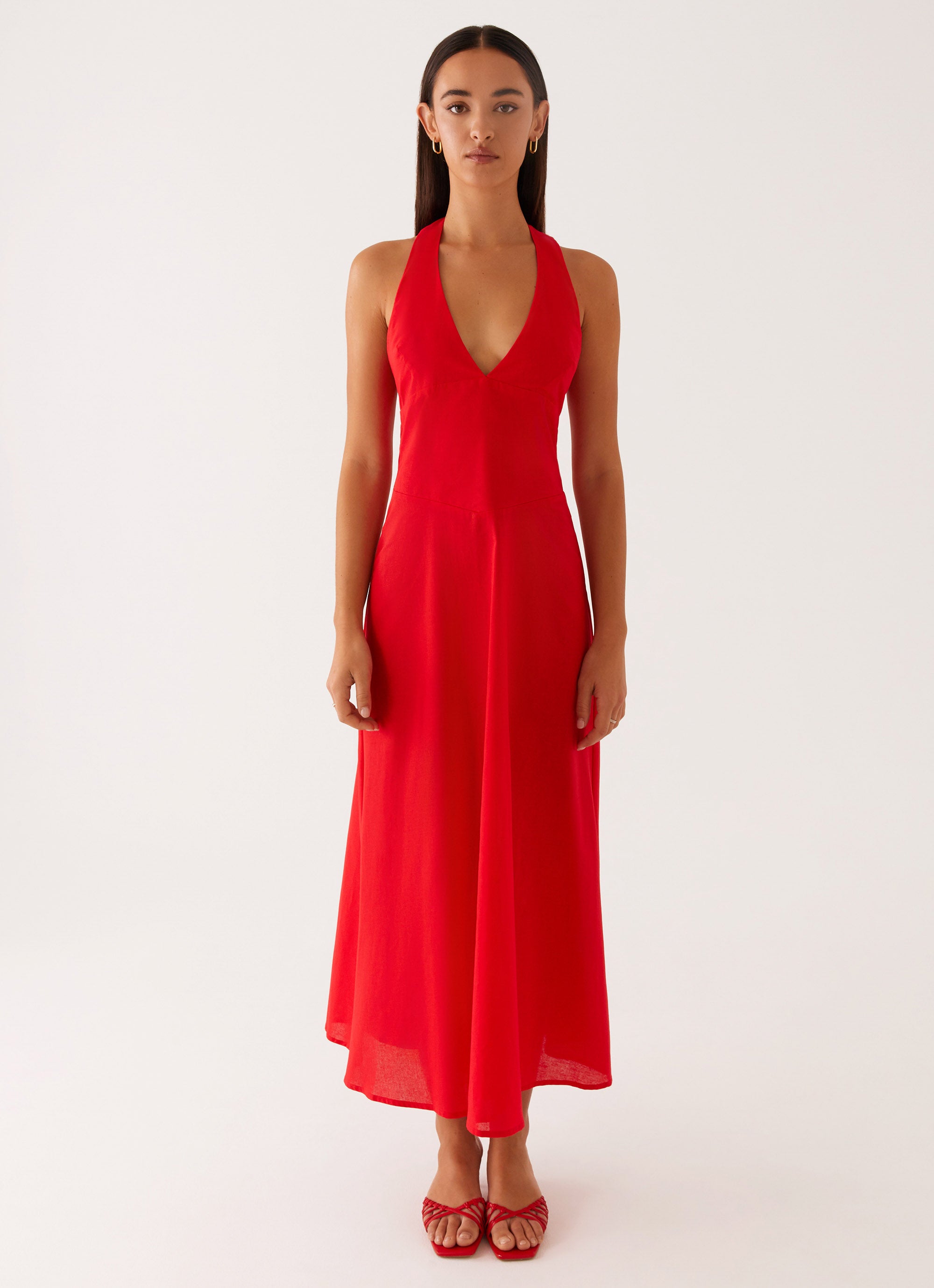 Falling For You Midi Dress - Red Red / US 18 Falling For You Midi Dress - Red Red / US 18
