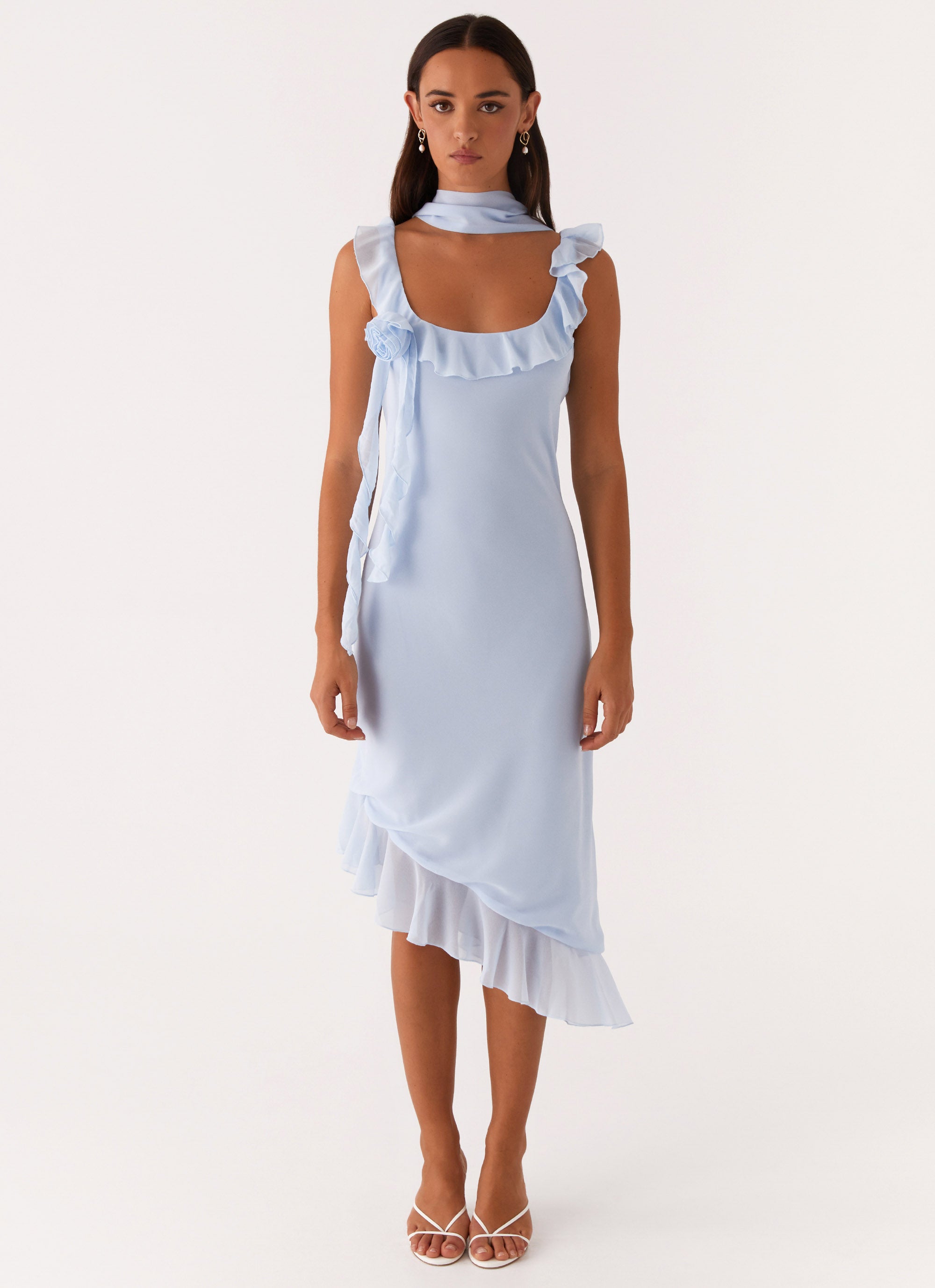 Fariday Midi Dress - Blue Blue / US 18 Fariday Midi Dress - Blue Blue / US 18