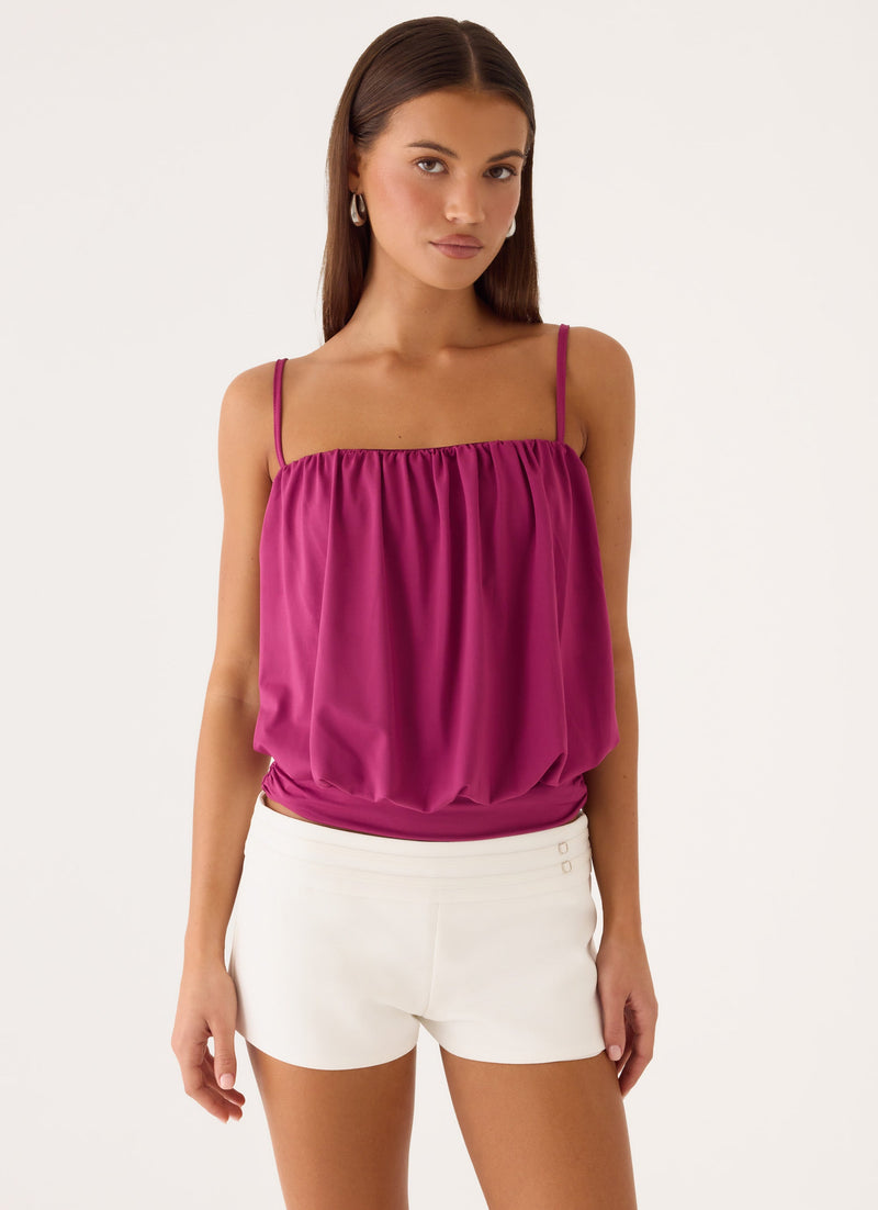 Final Touch Top - Plum