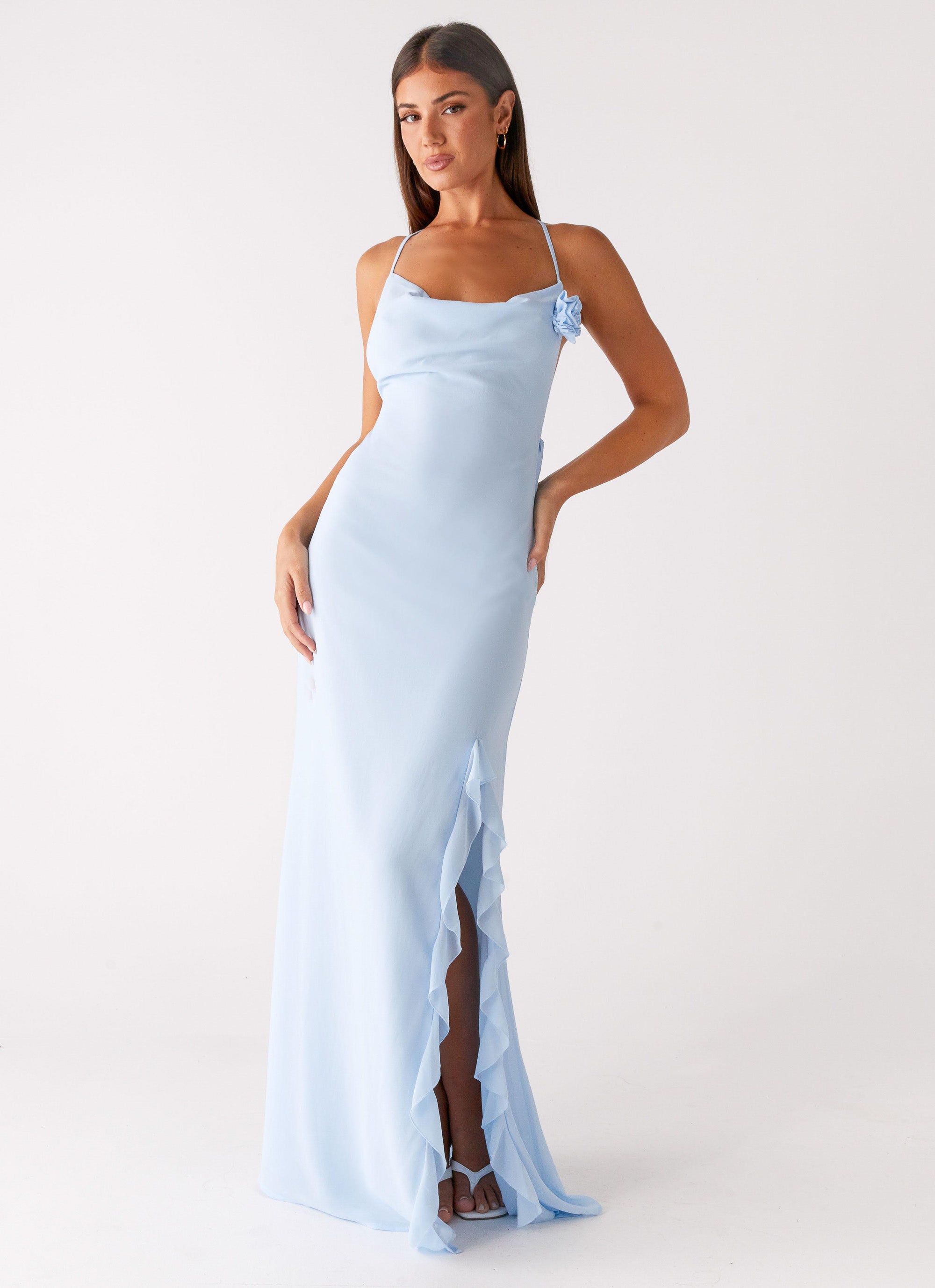 First Class Maxi Dress - Blue First Class Maxi Dress - Blue