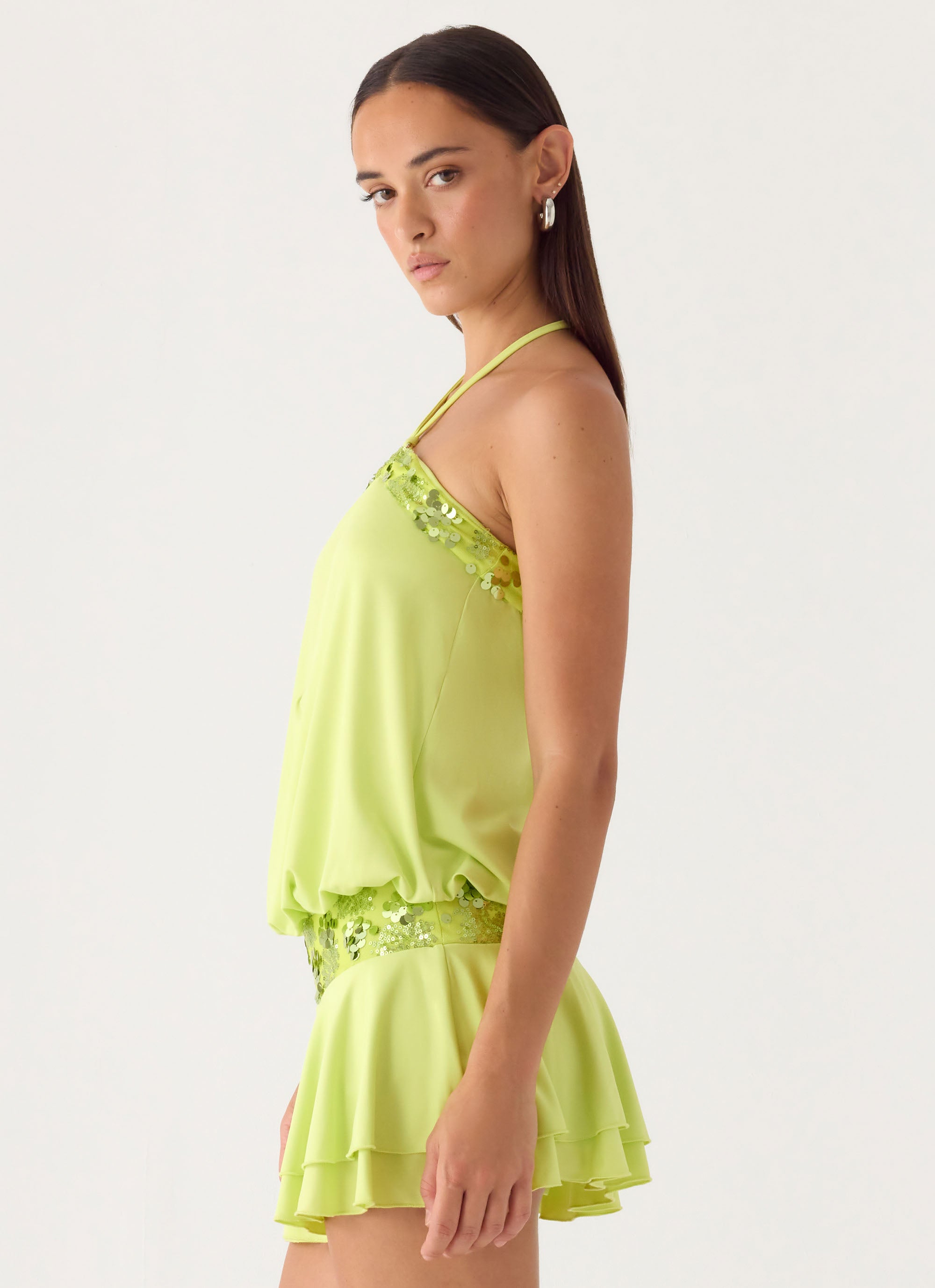 peppermayo sequin dress White Sorority Dress | Anticipating Sequin Maxi Dress
