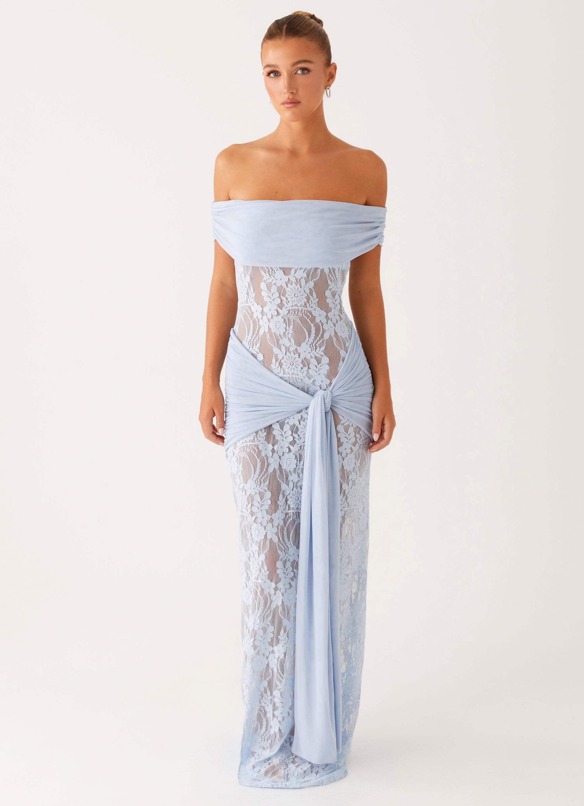 Gracie Twist Maxi Dress - Blue Blue / US 18 Gracie Twist Maxi Dress - Blue Blue / US 18