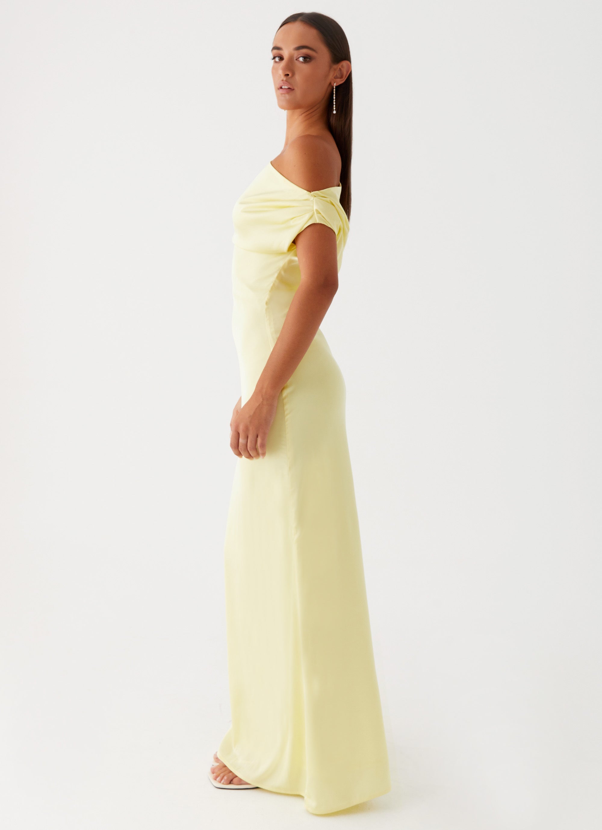 Heart Of Glass Satin Maxi Dress