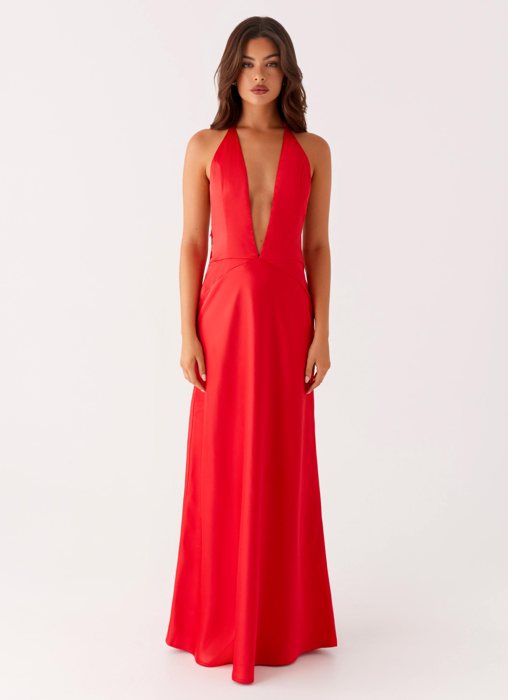 peppermayo red dress Idol Maxi Dress