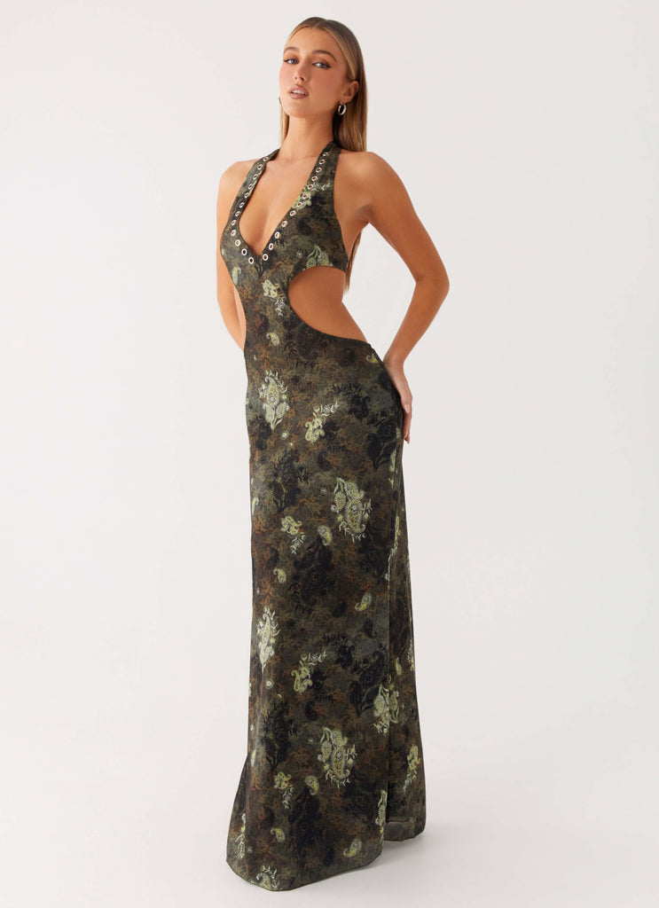 Indra Maxi Dress - Cyber Floral