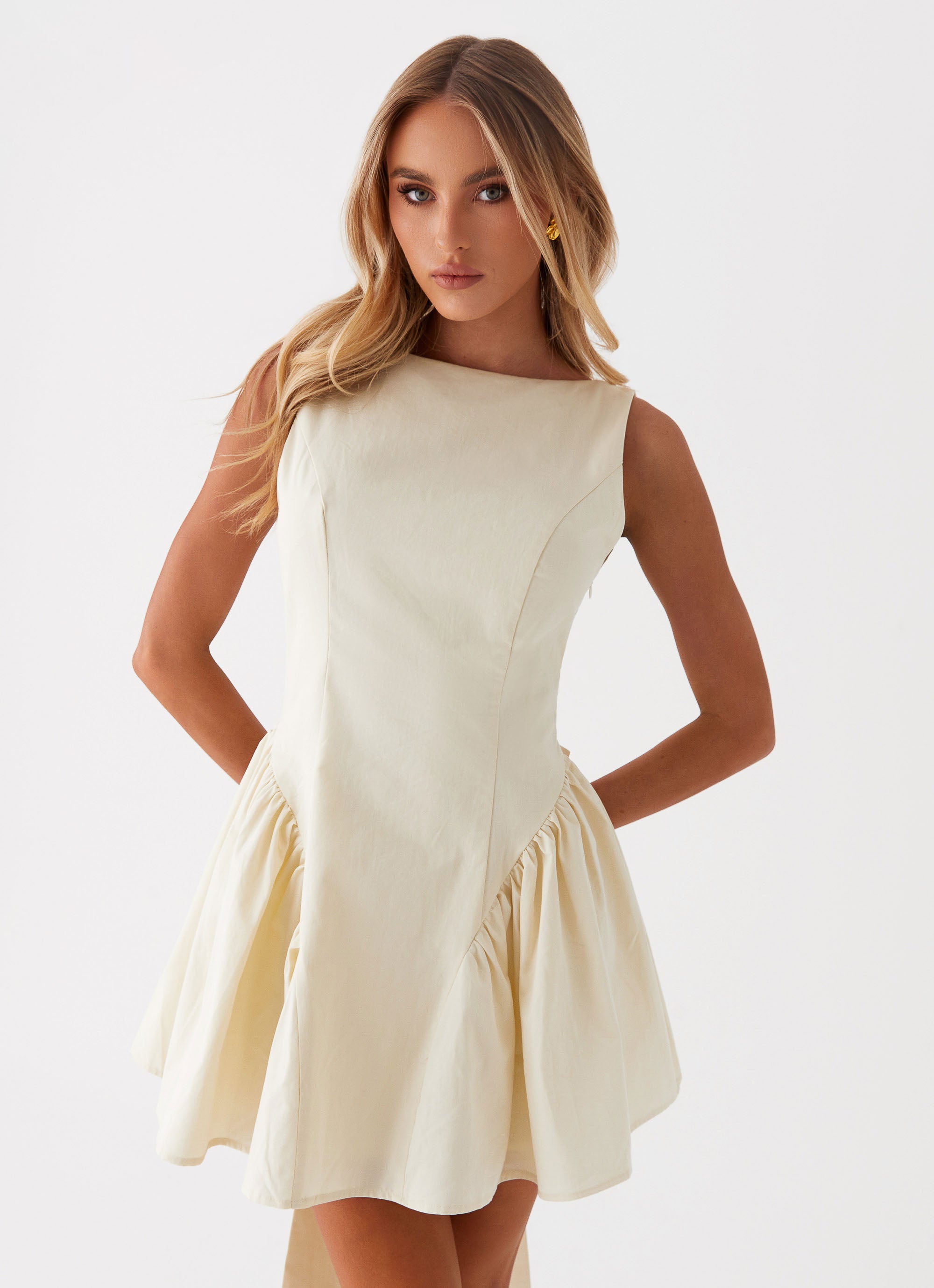 Invited Mini Dress - Ivory Peppermayo US Invited Mini Dress - Ivory Peppermayo US
