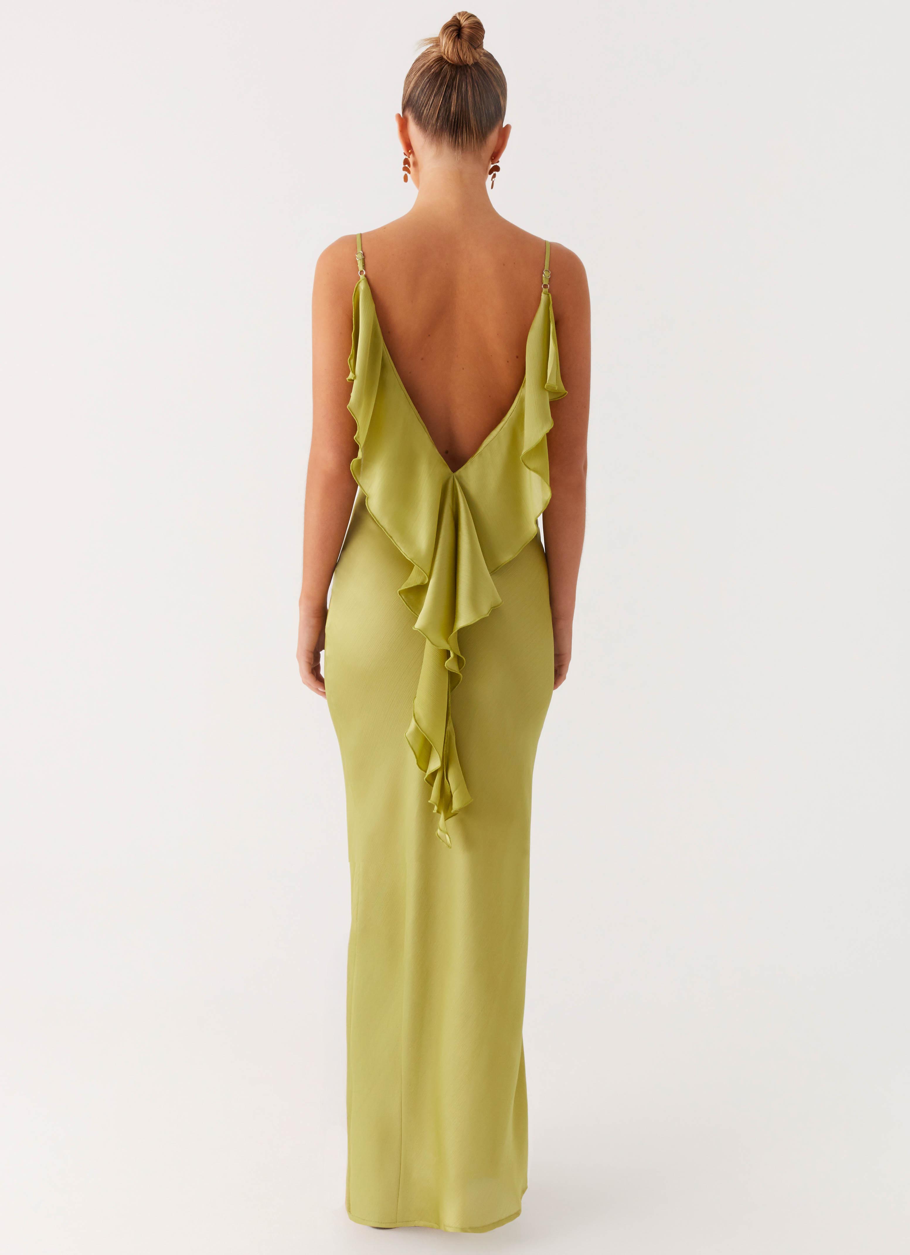 Jade Escape Maxi Dress - Lime Lime / US 18 Jade Escape Maxi Dress - Lime Lime / US 18