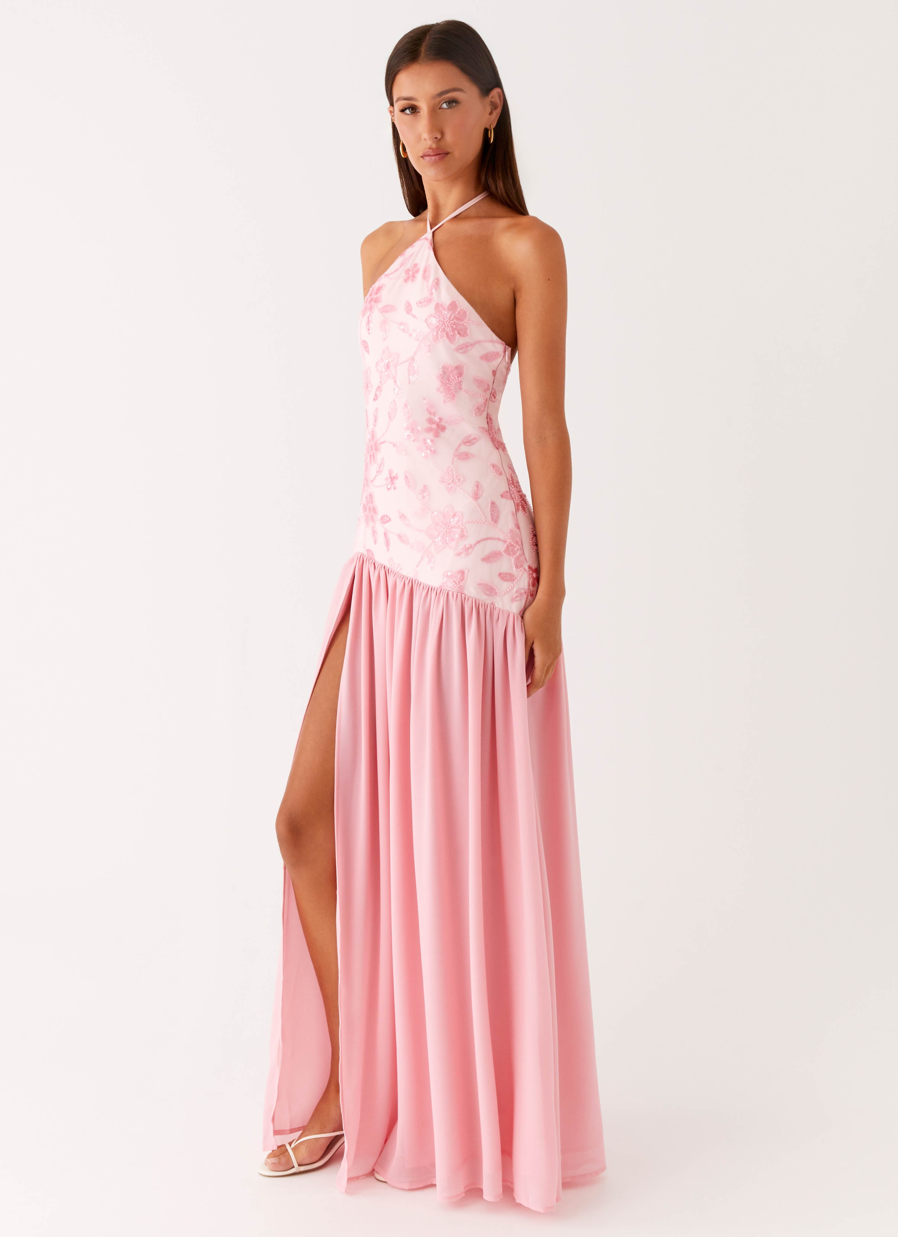 Janelle Beaded Maxi Dress - Pink Peppermayo US Janelle Beaded Maxi Dress - Pink Peppermayo US
