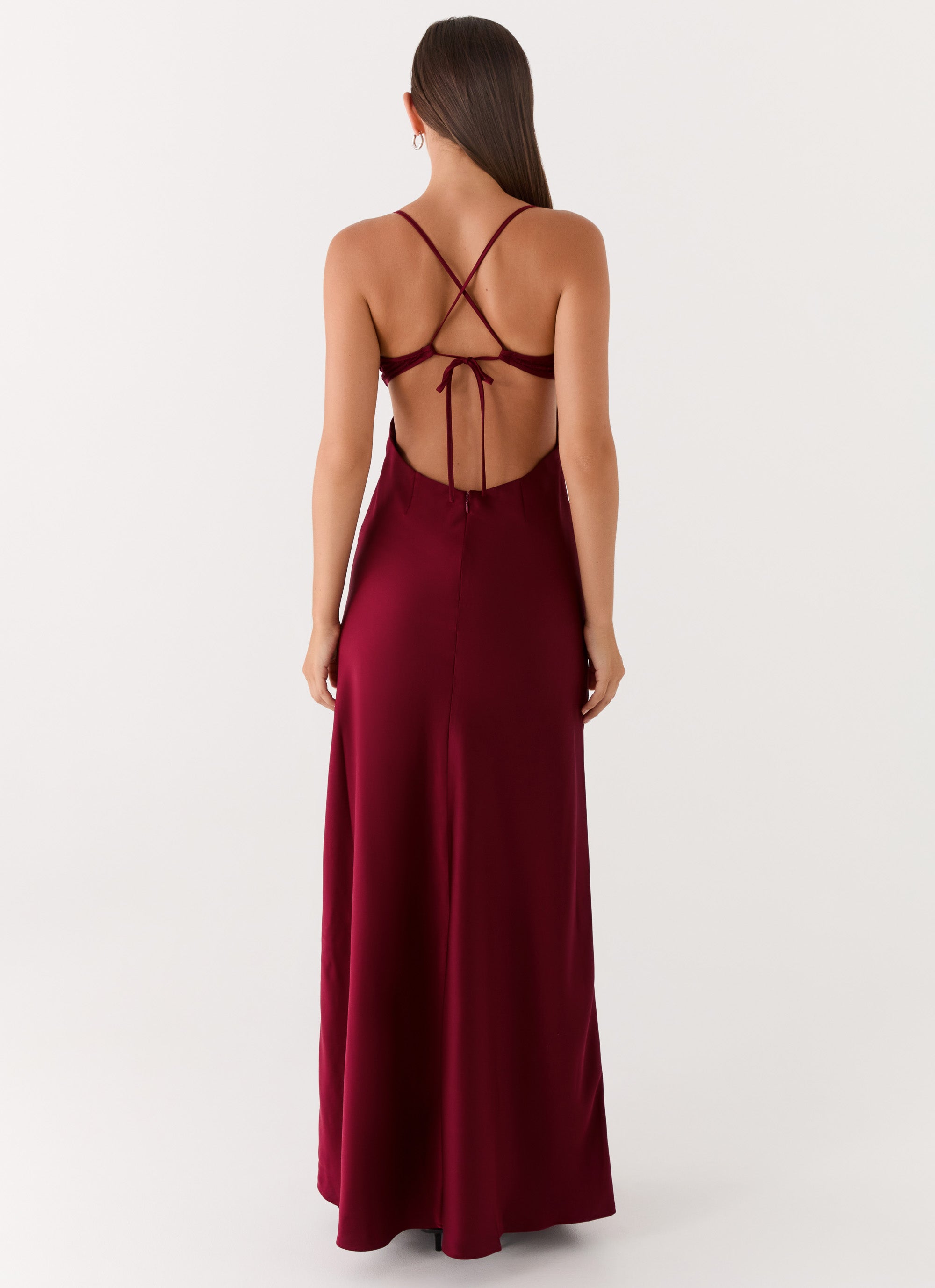 open lace back dress Miss Circle Women Udaya Burgundy Lace Long Sleeve Maxi Dress open lace back dress Miss Circle Women Udaya Burgundy Lace Long Sleeve Maxi Dress