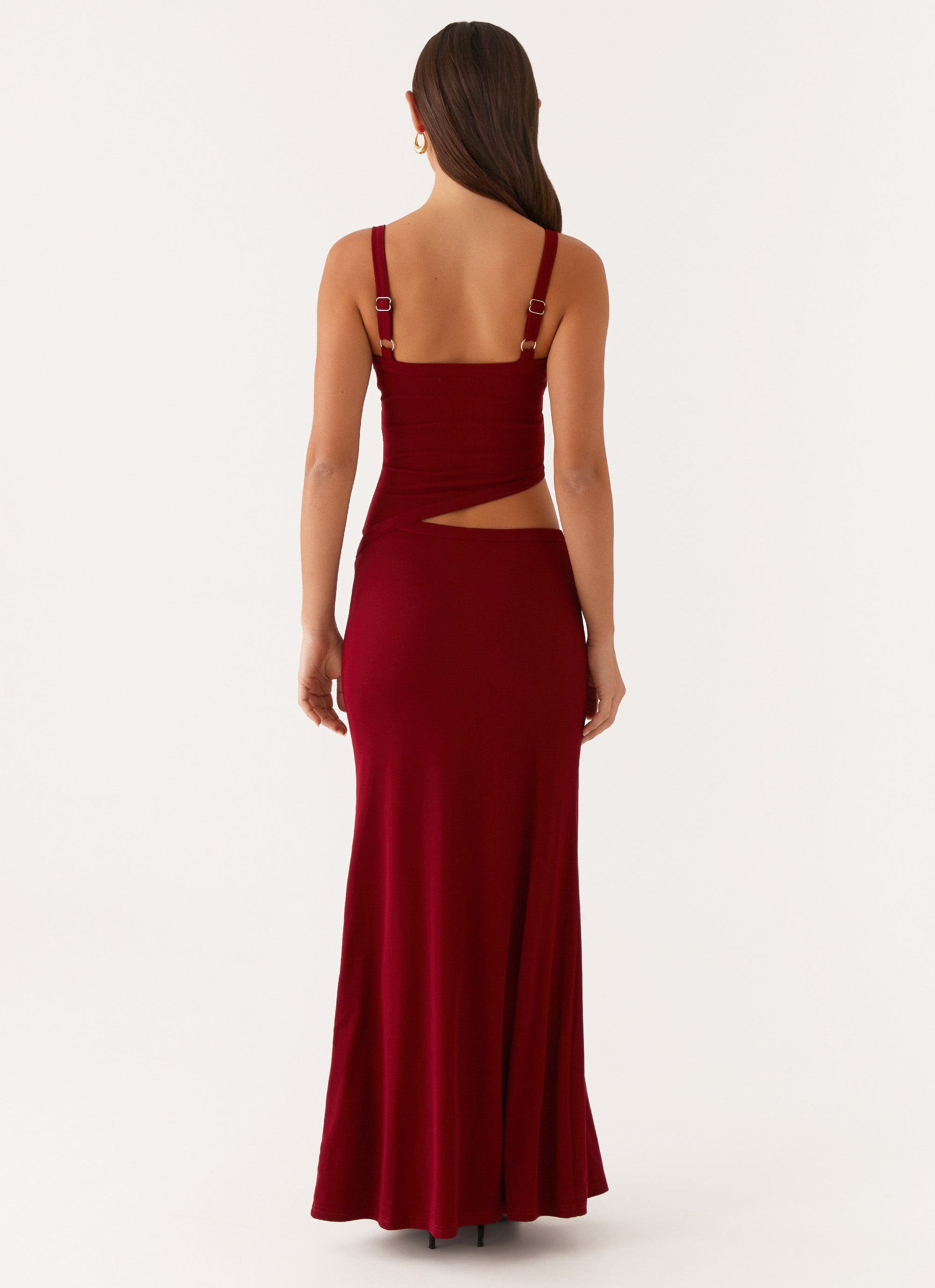 Jocelyn Maxi Dress - Maroon Maroon / US 18 Jocelyn Maxi Dress - Maroon Maroon / US 18