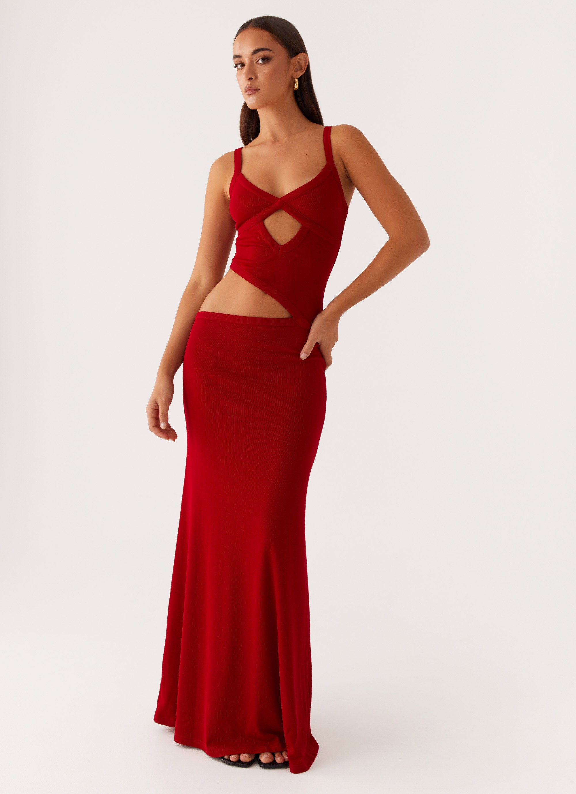 Jocelyn Maxi Dress - Red Jocelyn Maxi Dress - Red