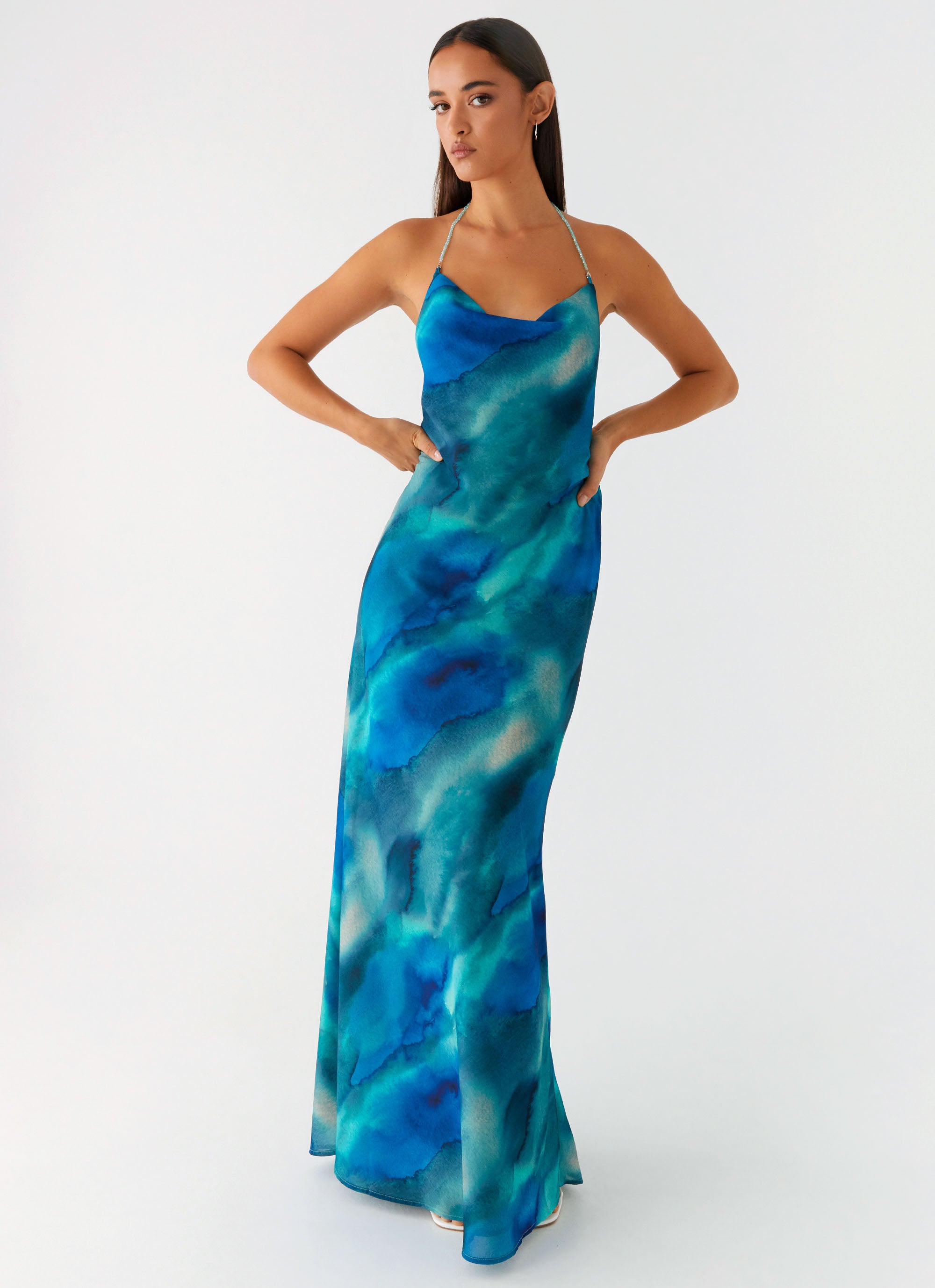 Journey Maxi Dress - Blue Tie Dye Journey Maxi Dress - Blue Tie Dye