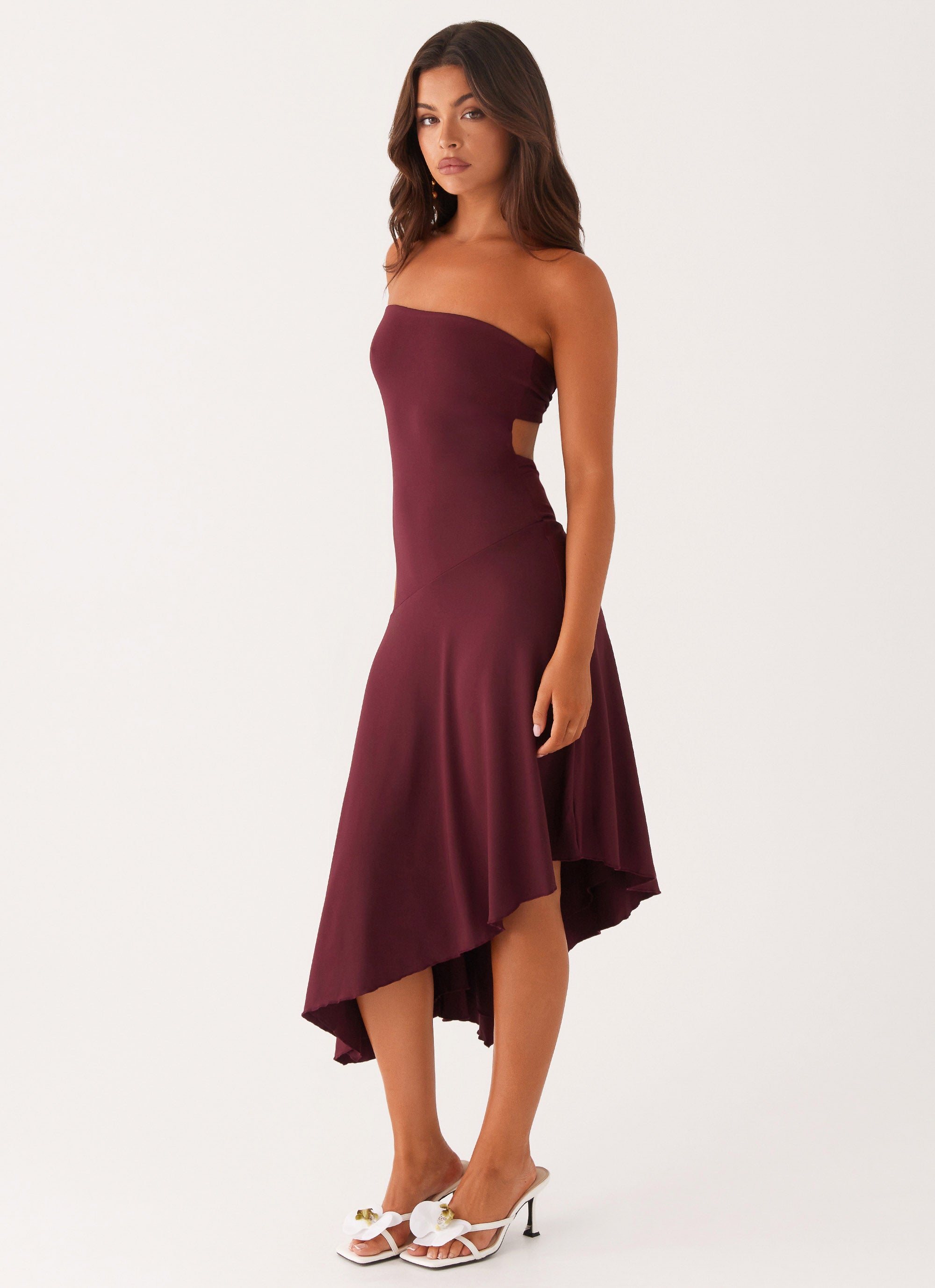Juliana Midi Dress - Mulberry Mulberry / US 10 Juliana Midi Dress - Mulberry Mulberry / US 10