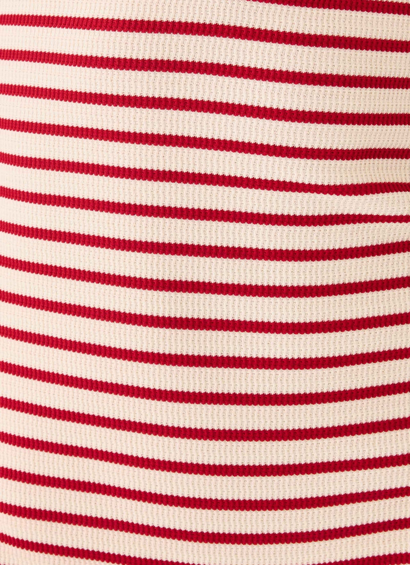 Kairah Playsuit - Red/White Stripe