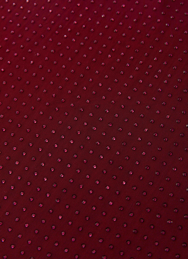 Keliese Beaded Maxi Dress - Burgundy