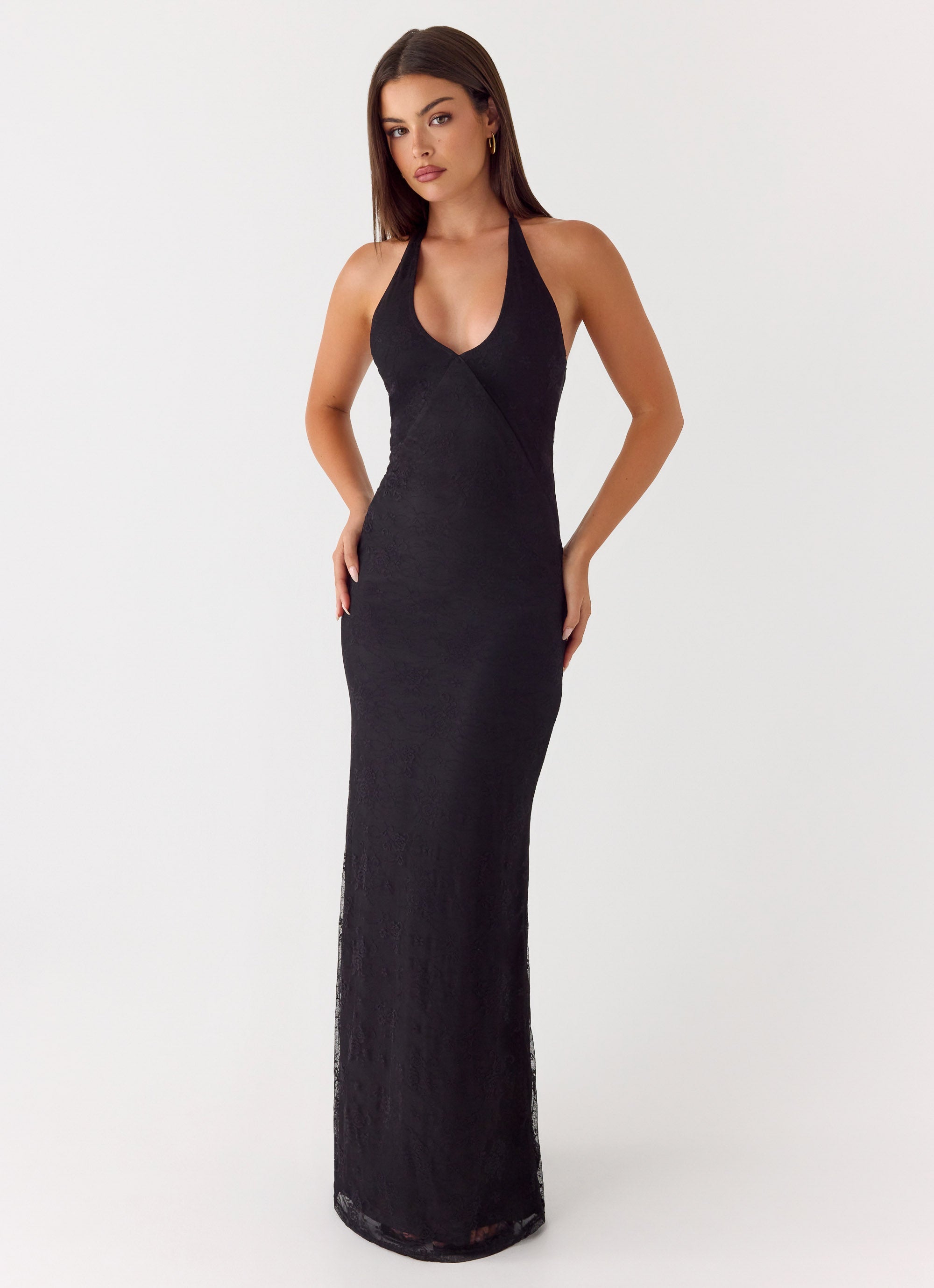 Knowles Lace Maxi Dress - Black Black / US 18 Knowles Lace Maxi Dress - Black Black / US 18
