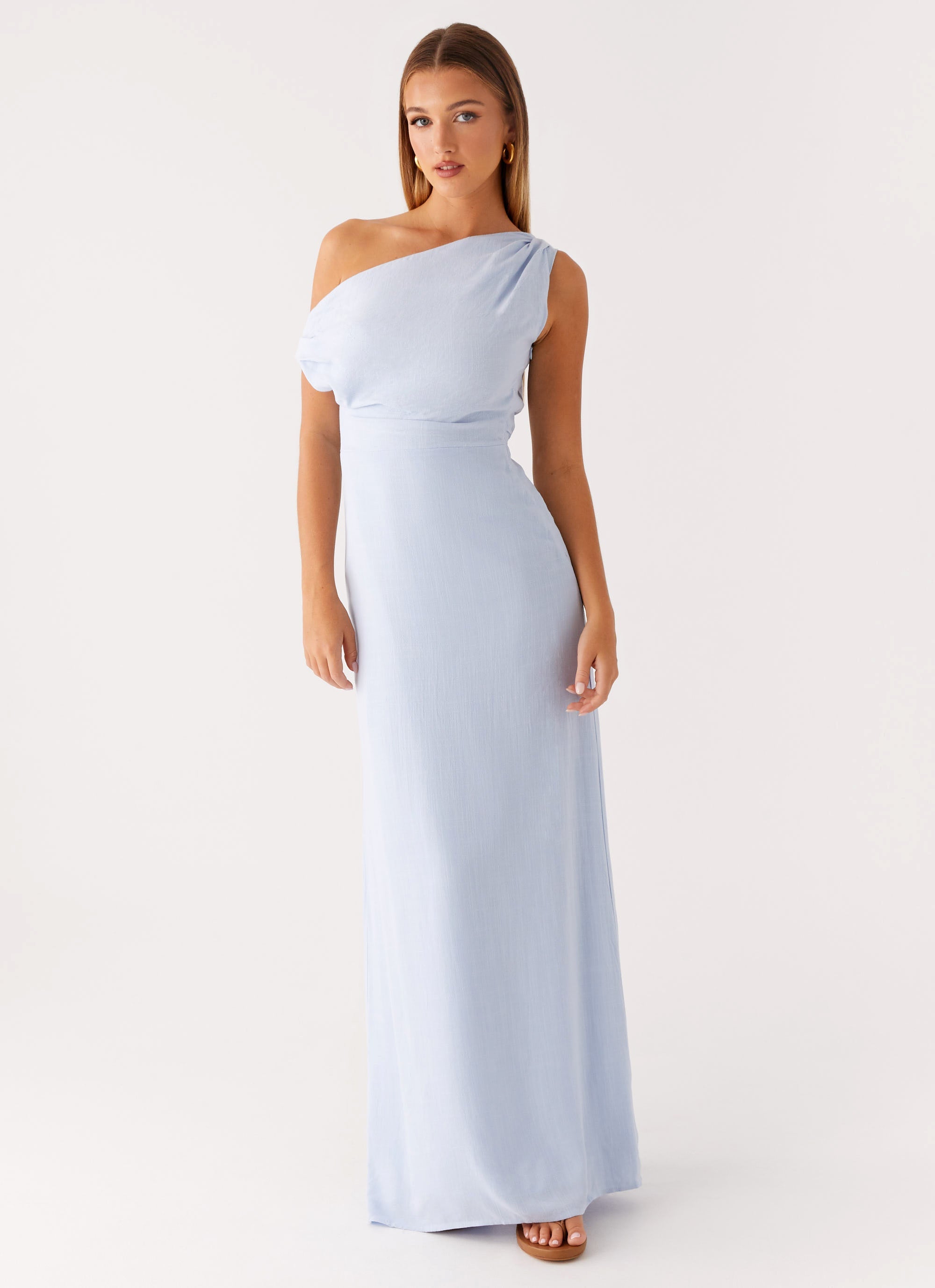 Lady Love Linen Maxi Dress - Blue Blue / US 18 Lady Love Linen Maxi Dress - Blue Blue / US 18