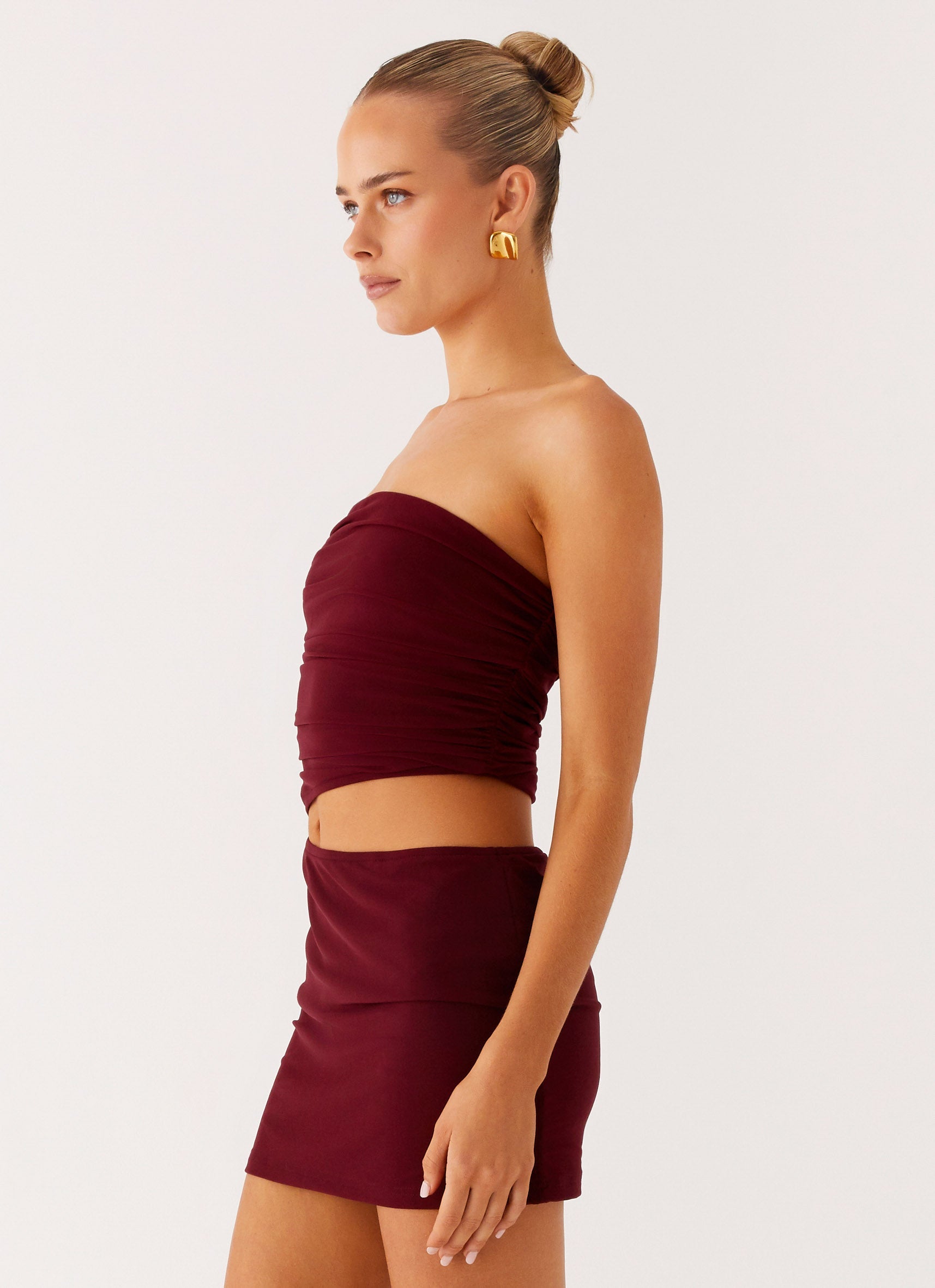 Last Heartbreak Mini Dress - Burgundy Burgundy / US 10 Last Heartbreak Mini Dress - Burgundy Burgundy / US 10