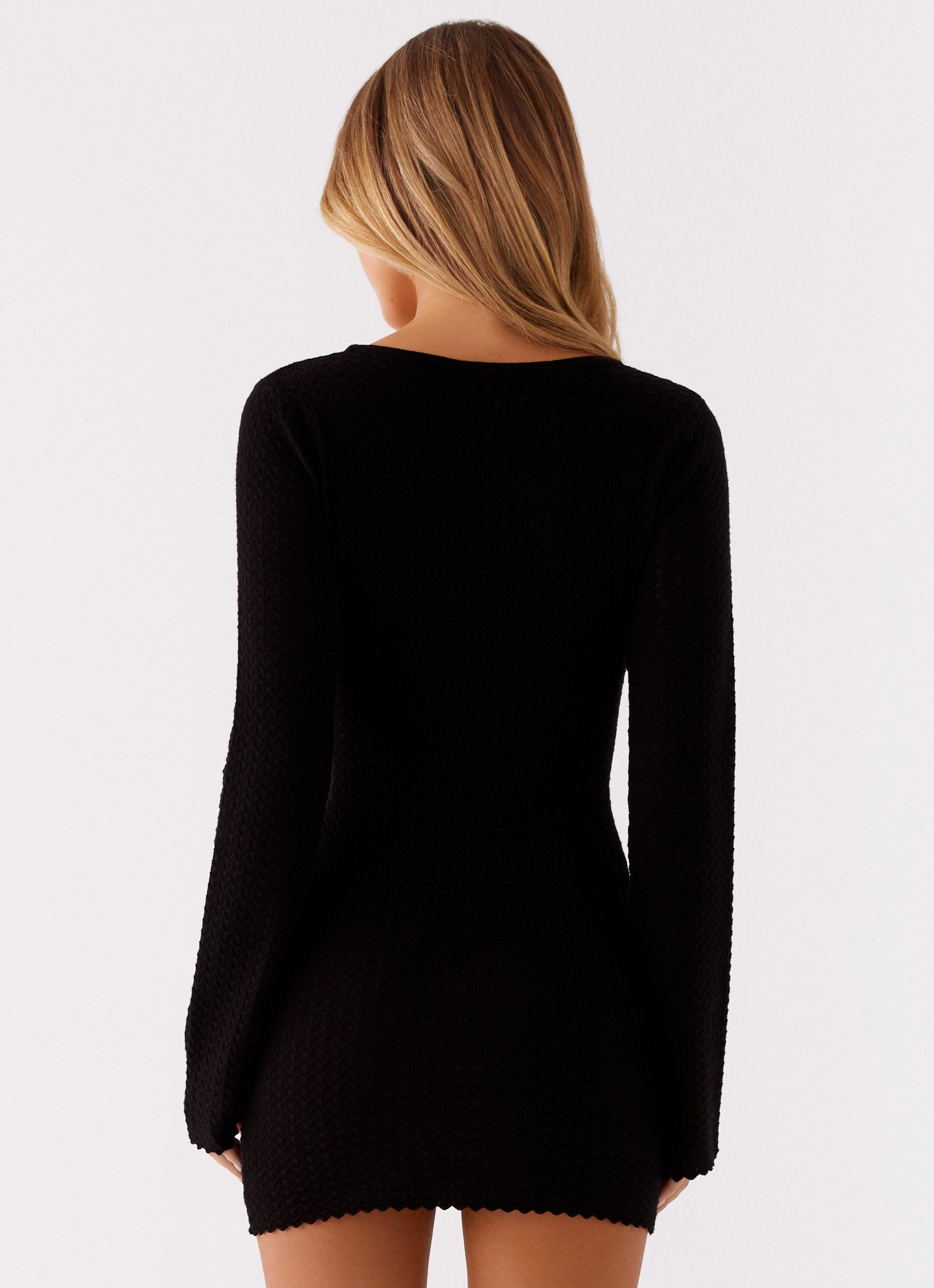 Lavelle Knit Mini Dress - Black Lavelle Knit Mini Dress - Black