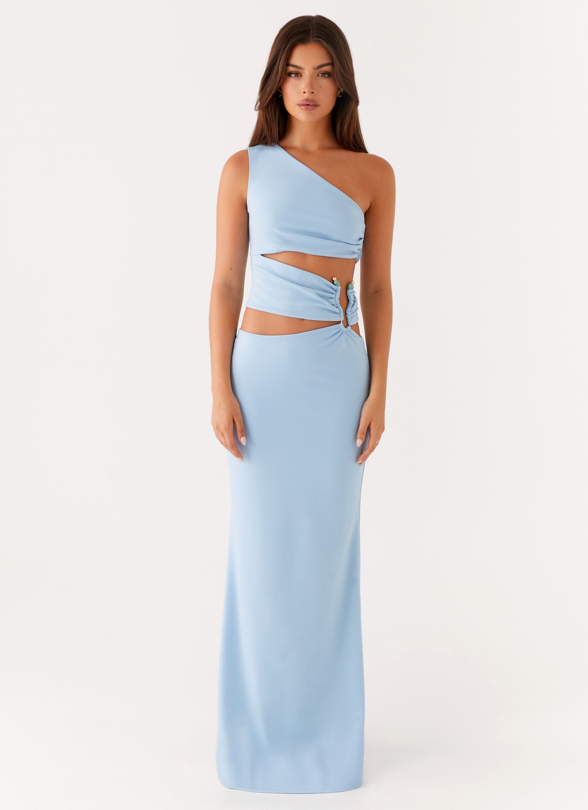 Laylani Cut Out Maxi Dress - Blue Peppermayo US Laylani Cut Out Maxi Dress - Blue Peppermayo US