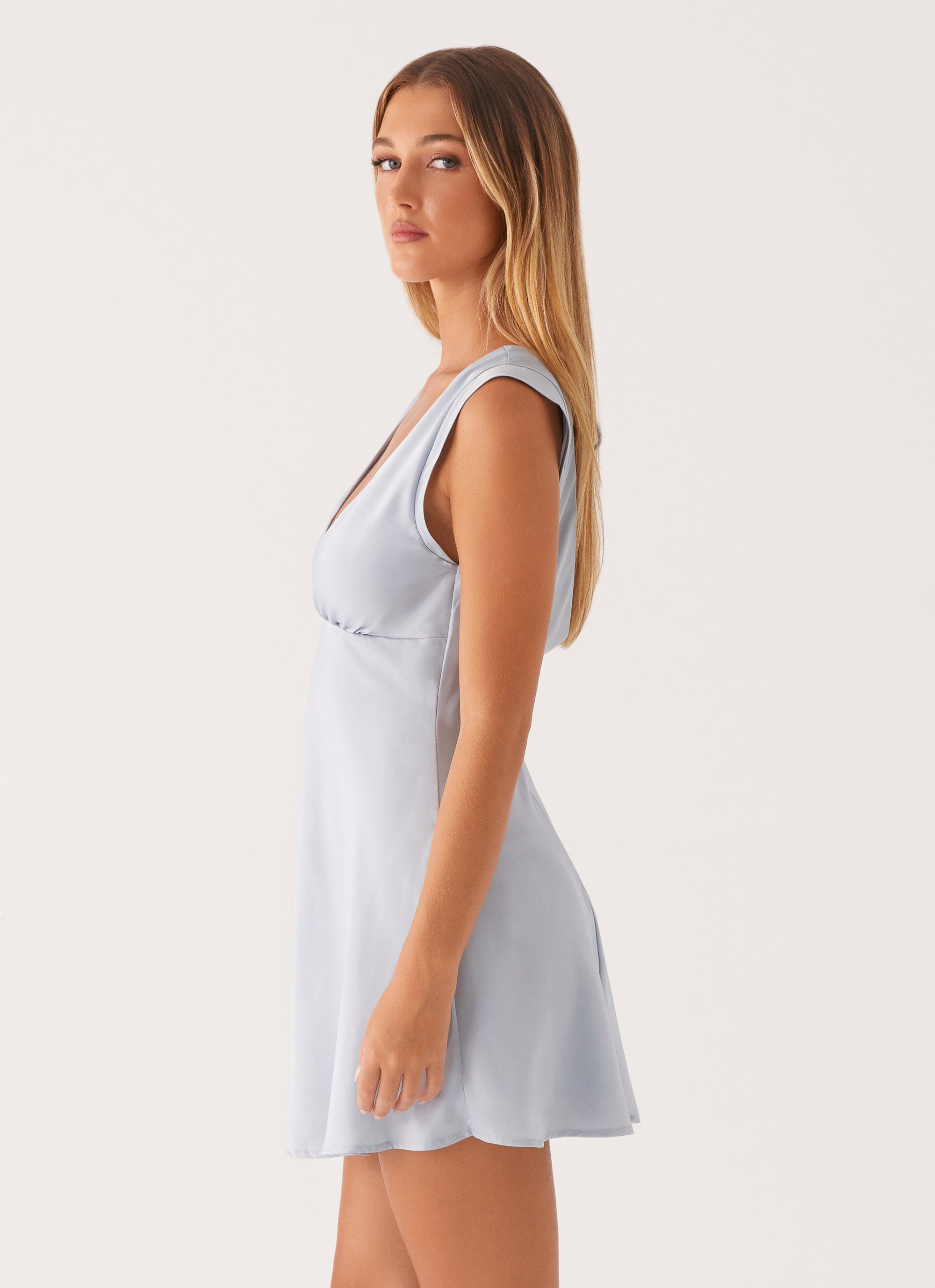 Layton Mini Dress - Blue Layton Mini Dress - Blue