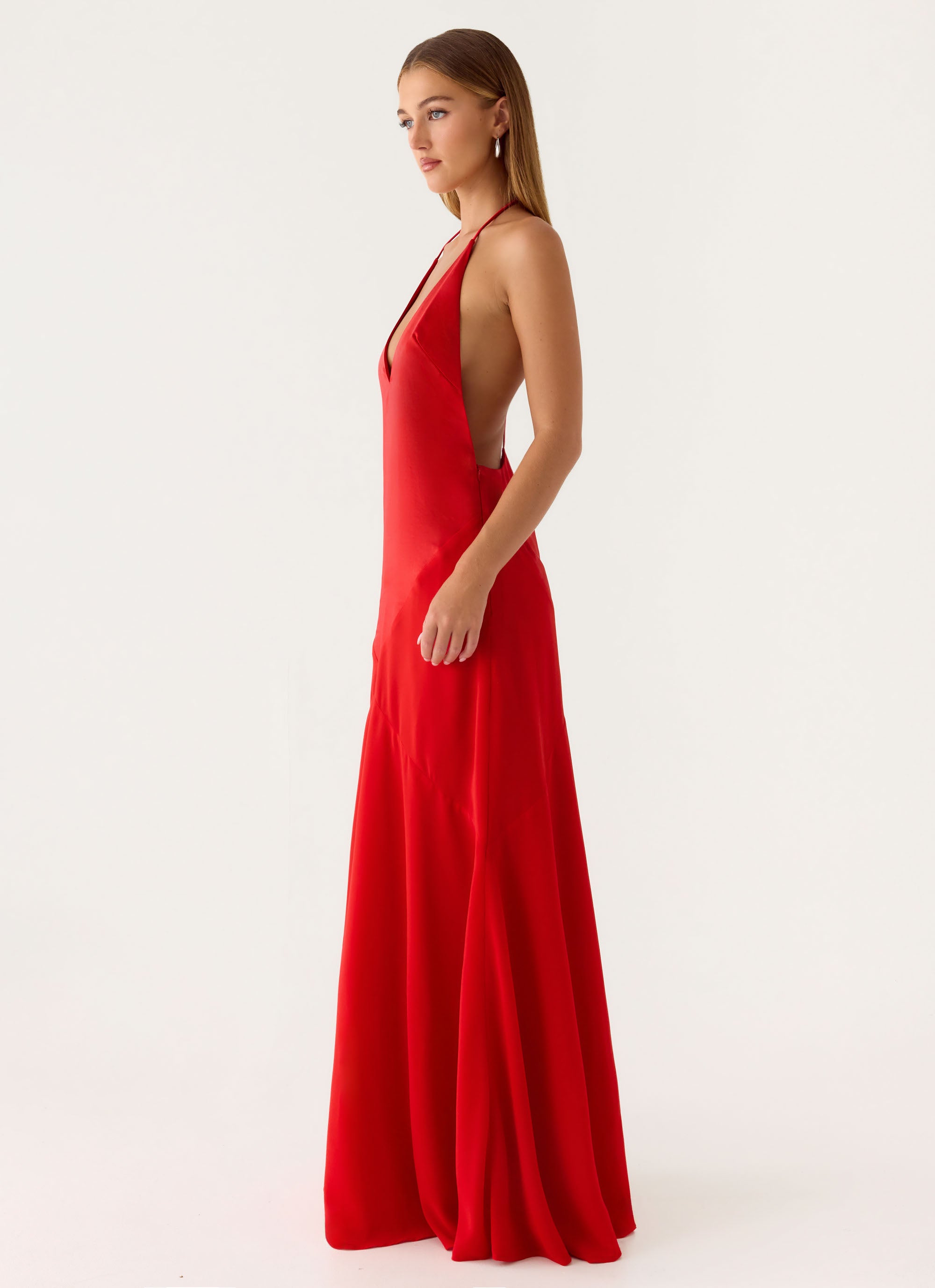 Leilah Maxi Dress - Cherry Cherry / US 12 Leilah Maxi Dress - Cherry Cherry / US 12