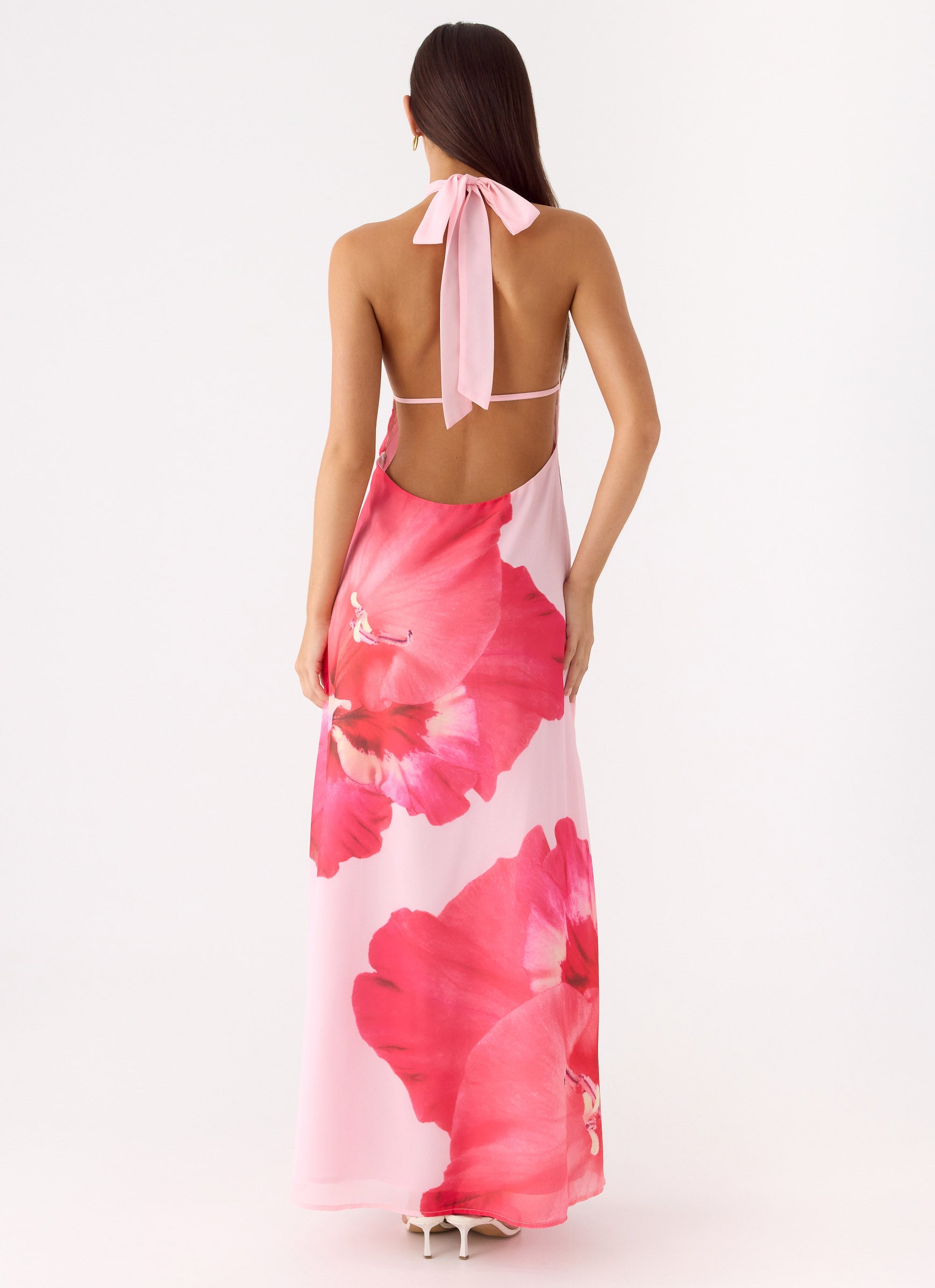Len Maxi Dress - Pink Floral Spritz Peppermayo US Len Maxi Dress - Pink Floral Spritz Peppermayo US
