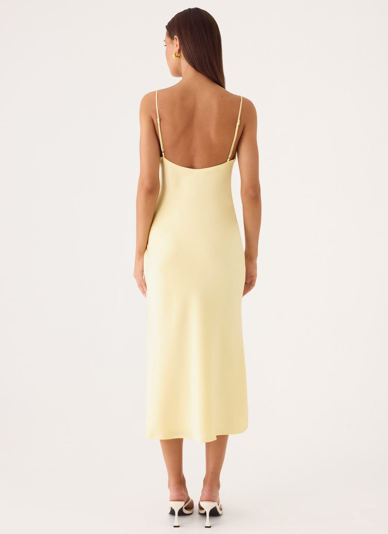 Lisette Midi Dress - Yellow
