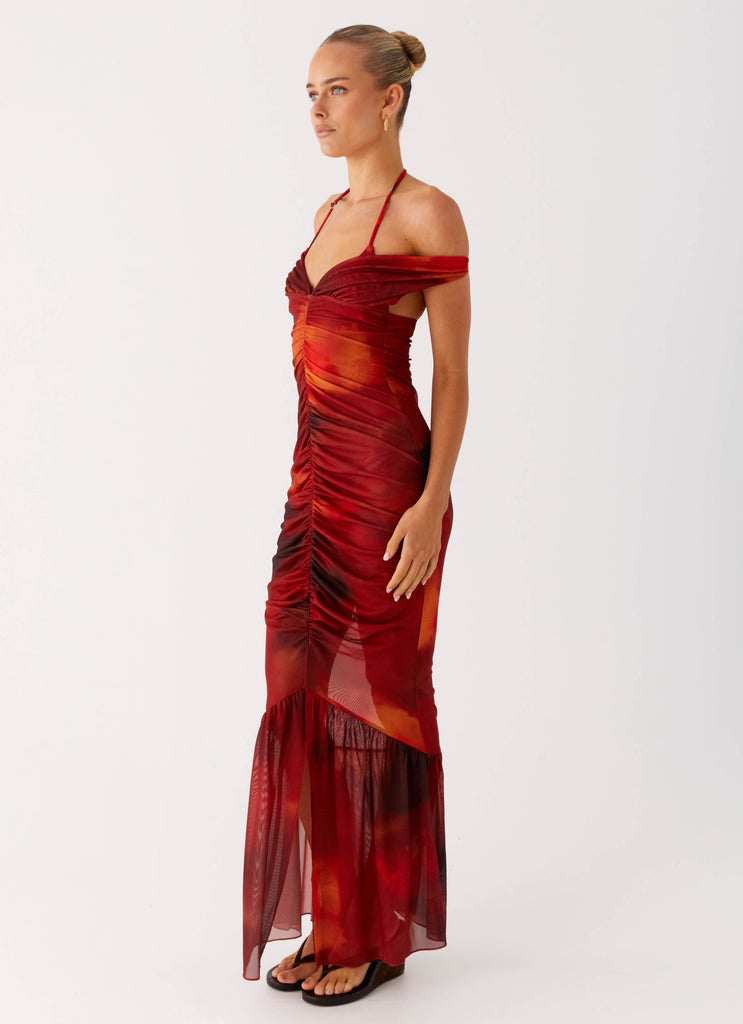 Love Me Not Maxi Dress - Scarlet Blur