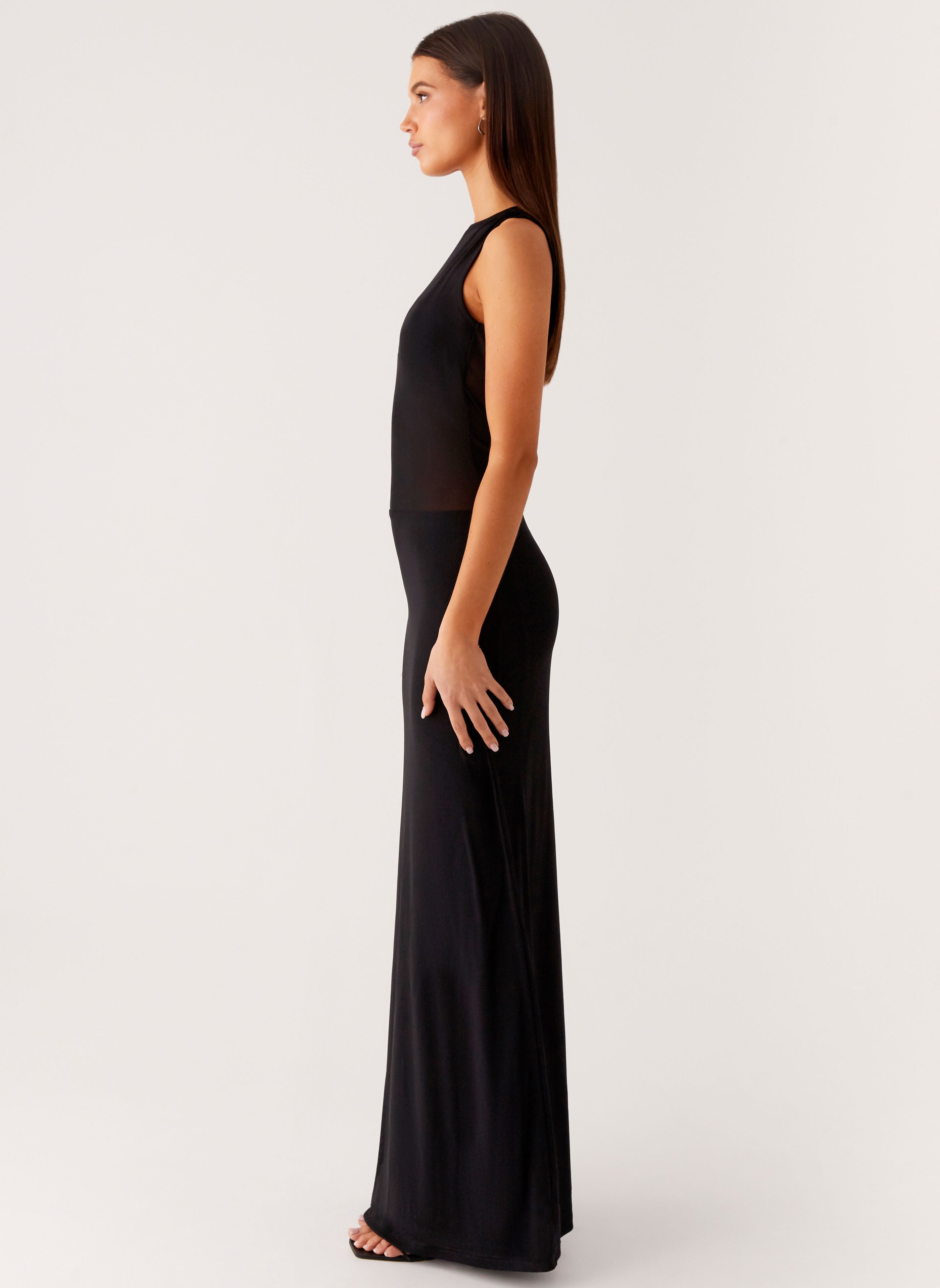 peppermayo mesh dress Rush Dress | Side Effects Mesh Maxi Dress