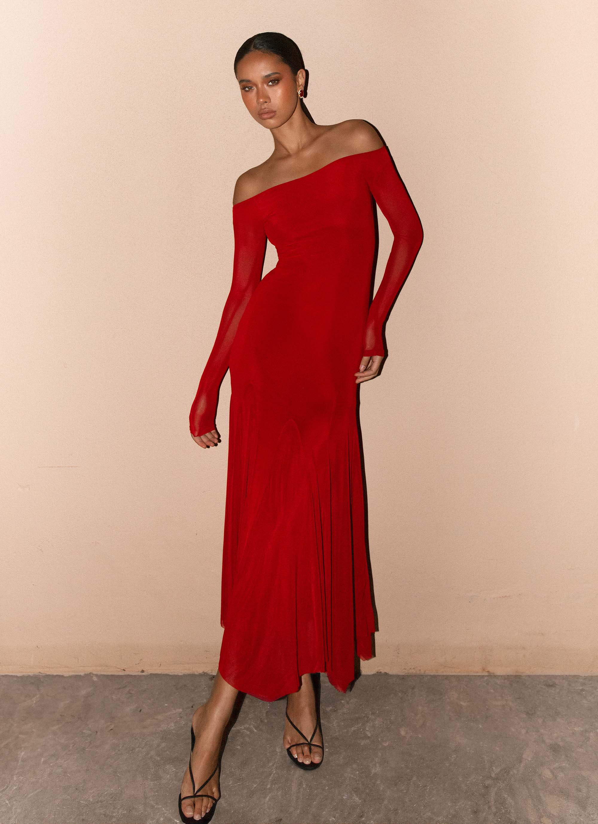 Maribel Maxi Dress - Red Peppermayo US Maribel Maxi Dress - Red Peppermayo US