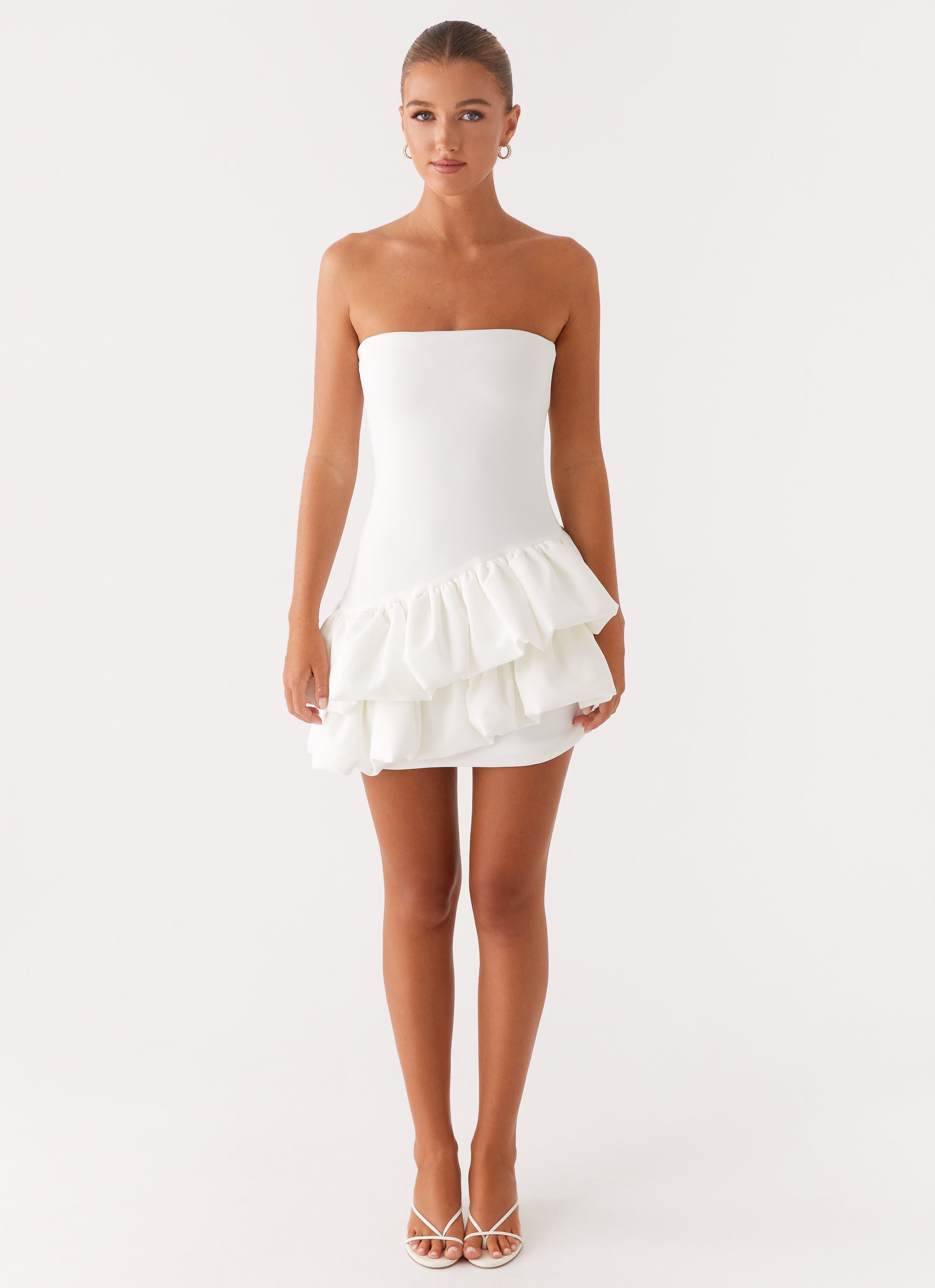 Marie Mini Dress - White White / US 10 Marie Mini Dress - White White / US 10
