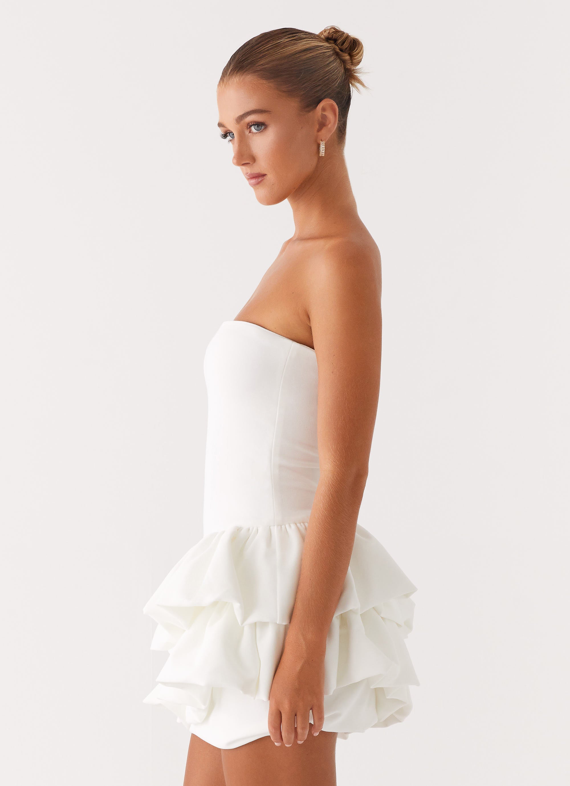 Marie Mini Dress - White White / US 10 Marie Mini Dress - White White / US 10