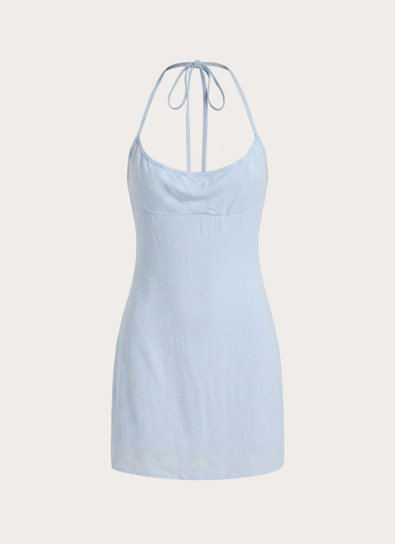 Martine Halter Mini Dress - Blue
