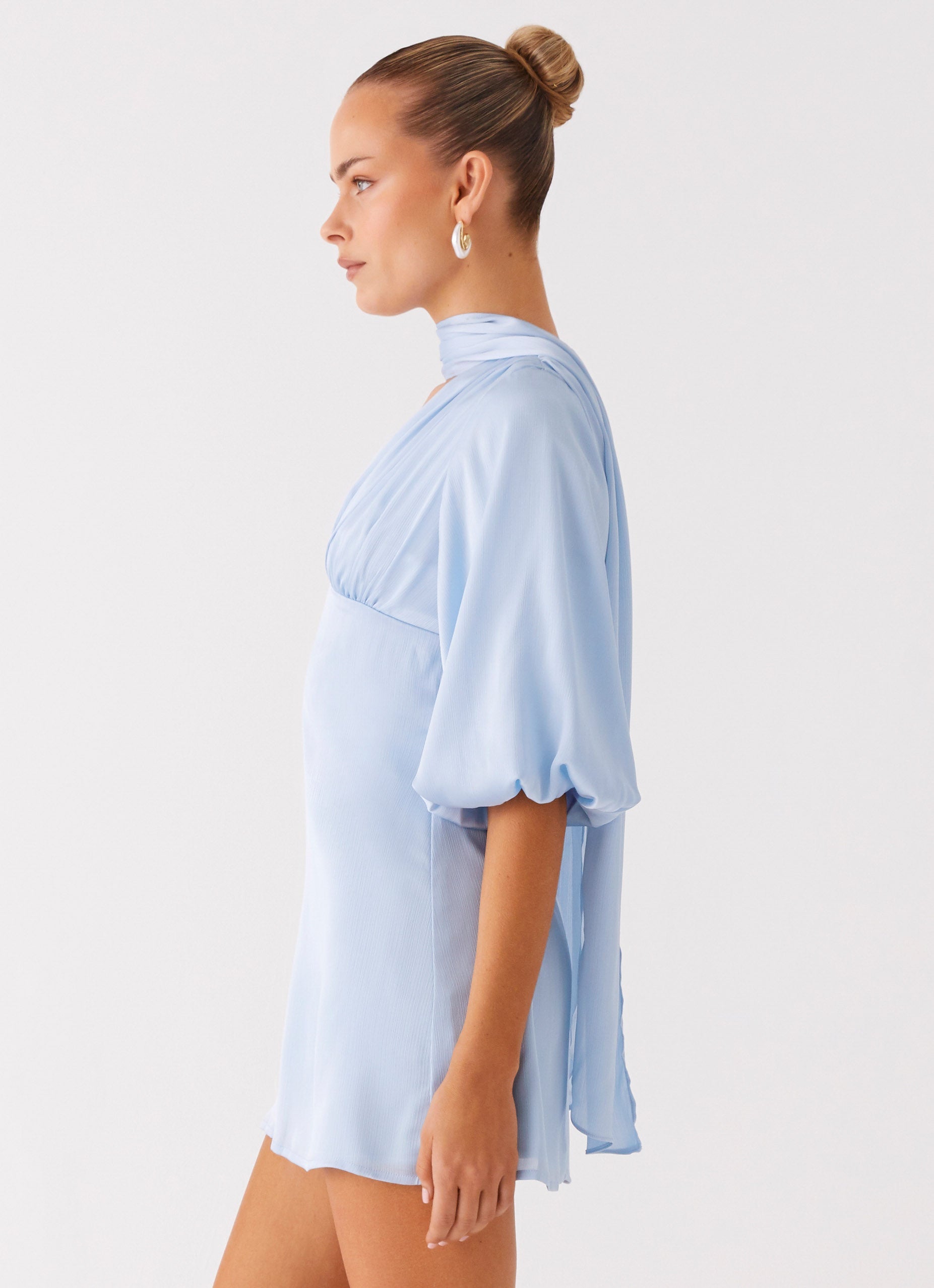 Mary Mini Dress - Blue Blue / US 16 Mary Mini Dress - Blue Blue / US 16