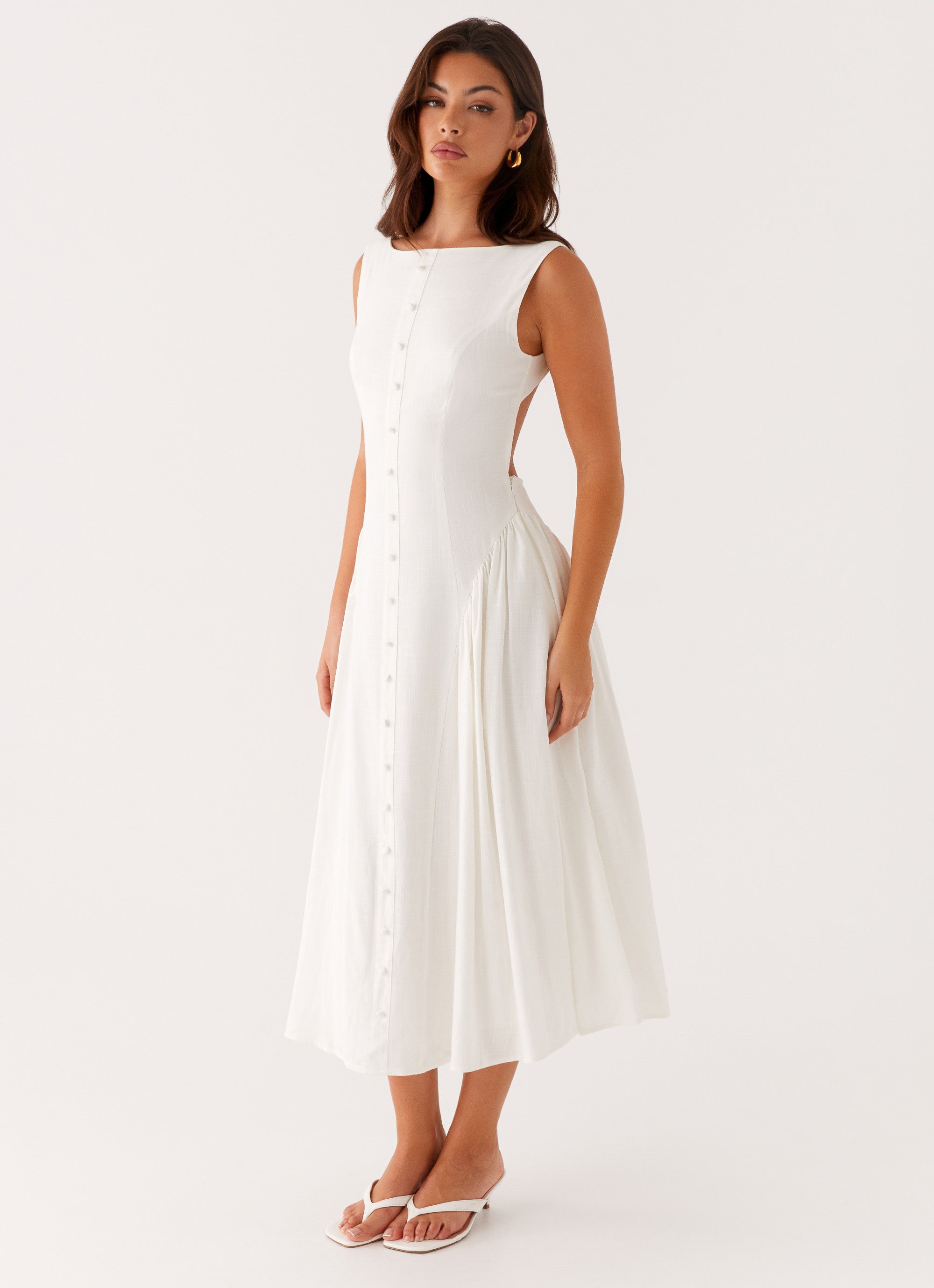 Maylah Midi Dress - White Peppermayo US Maylah Midi Dress - White Peppermayo US