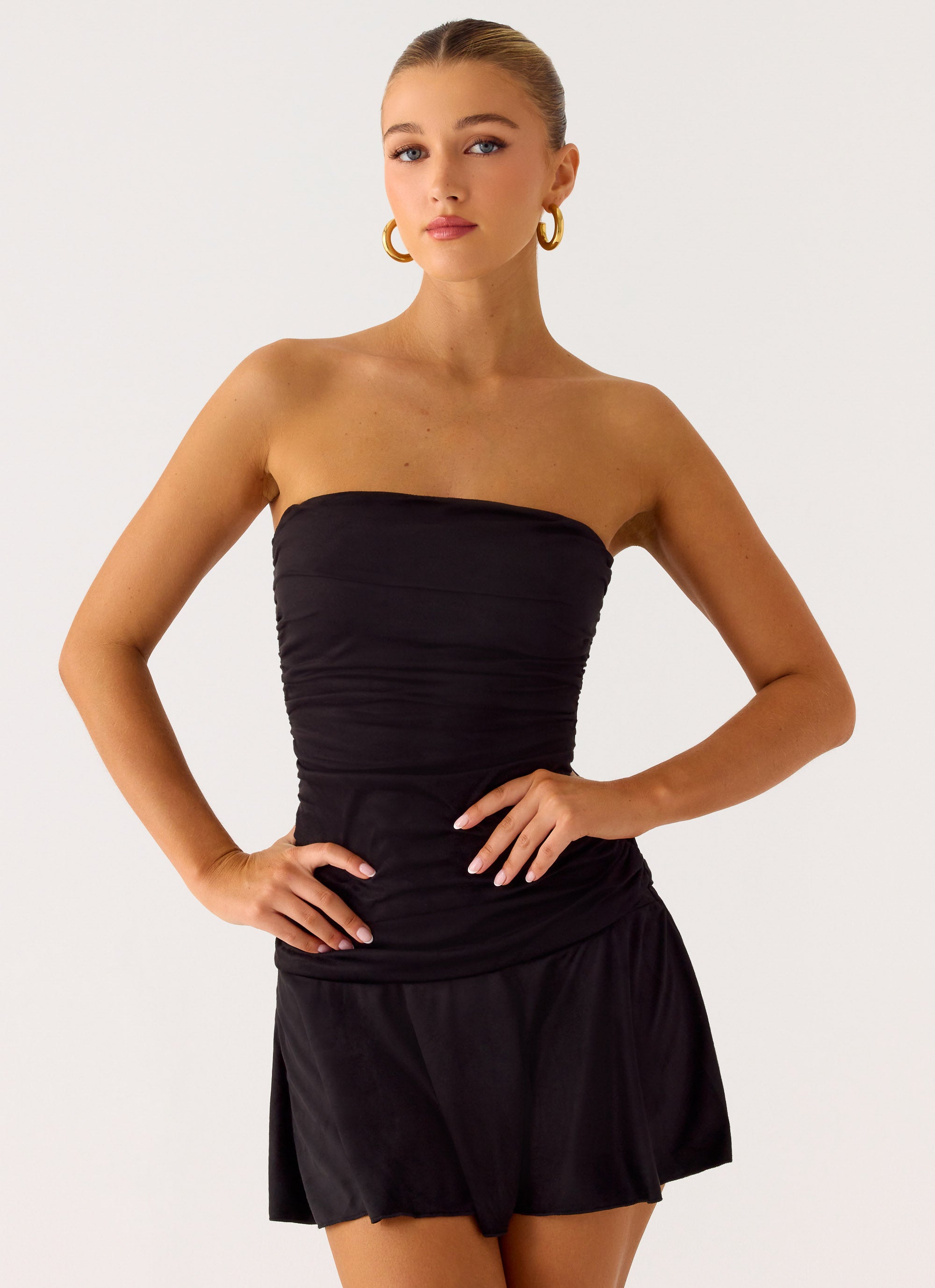 Meridella Strapless Mini Dress - Black Black / US 4 Meridella Strapless Mini Dress - Black Black / US 4
