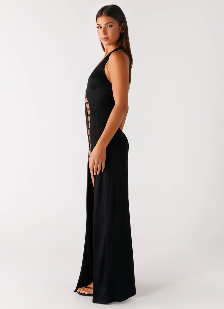 Midnight Dreams Maxi Dress - Black