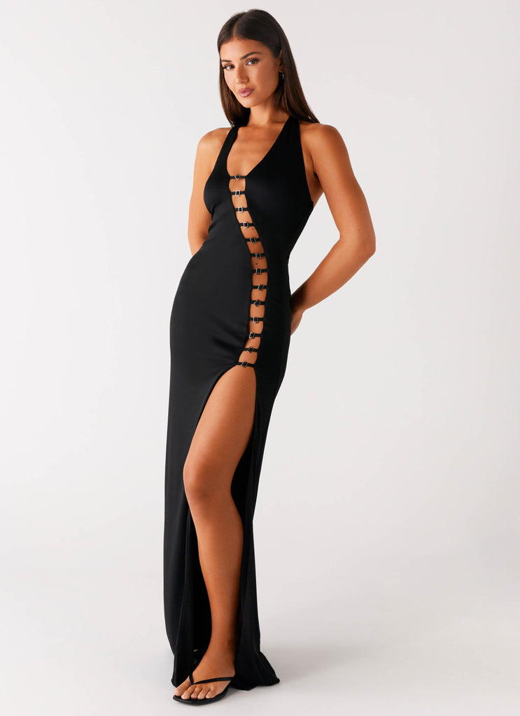 Midnight Dreams Maxi Dress - Black