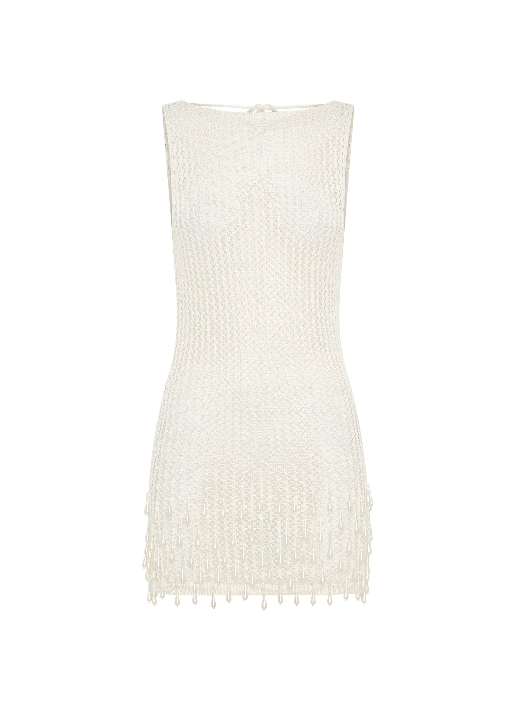 Miracle Beaded Crochet Mini Dress - Ivory Peppermayo US Miracle Beaded Crochet Mini Dress - Ivory Peppermayo US