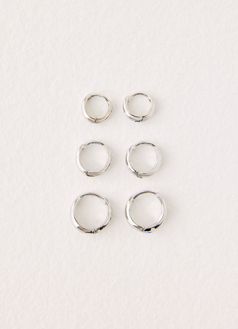 Mischief Hour Earrings - Silver