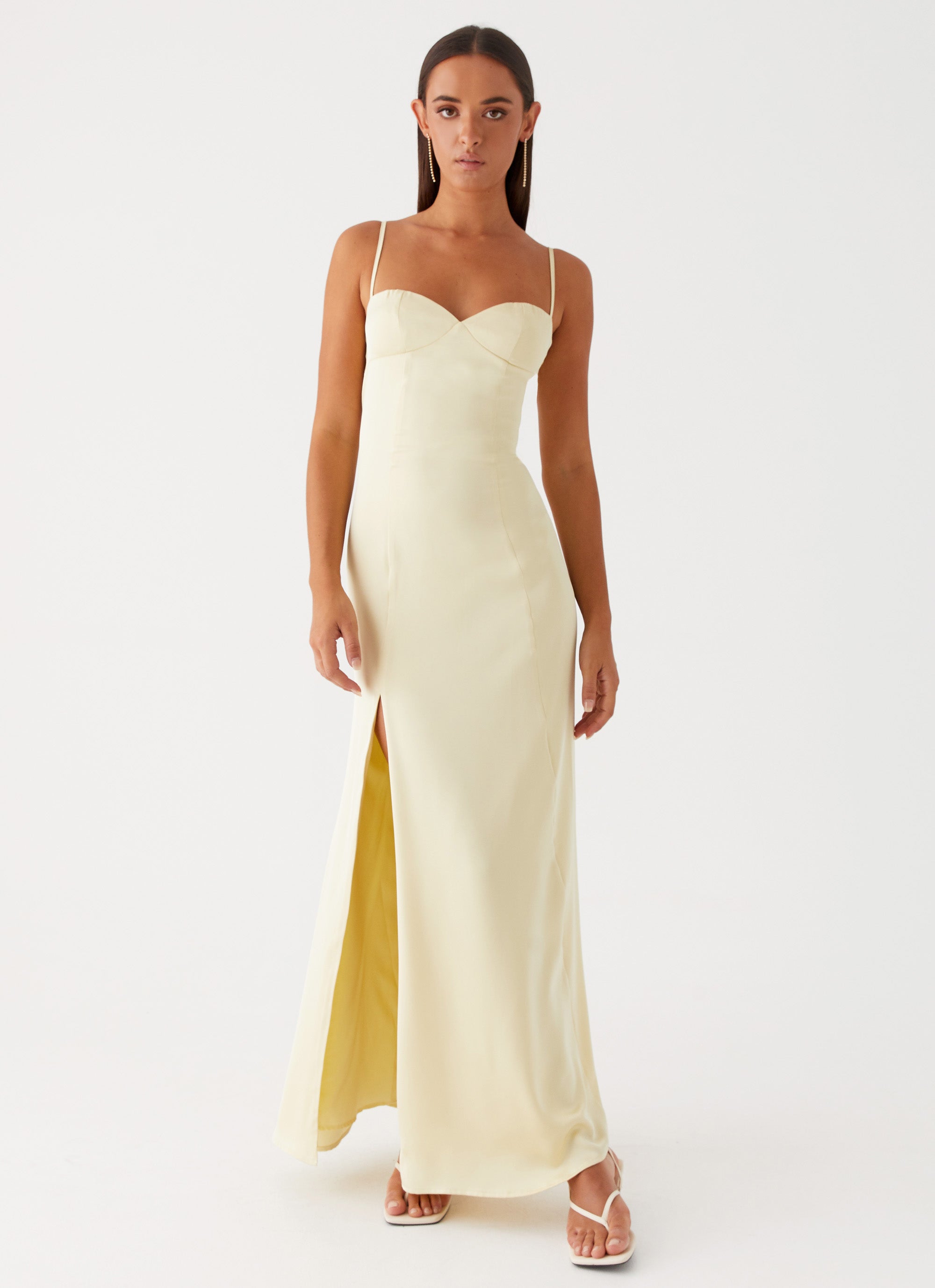 Miss Bloom Maxi Dress - Lemon Miss Bloom Maxi Dress - Lemon