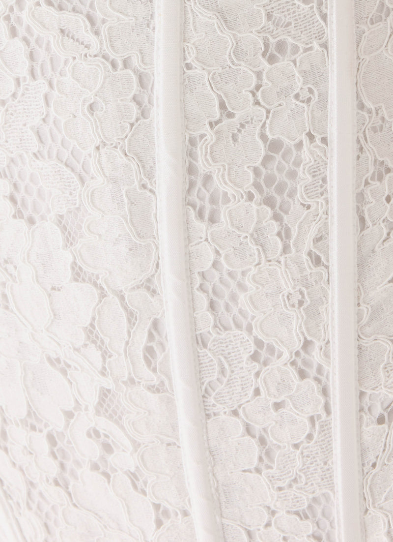 Moments Lace Corset Top - White