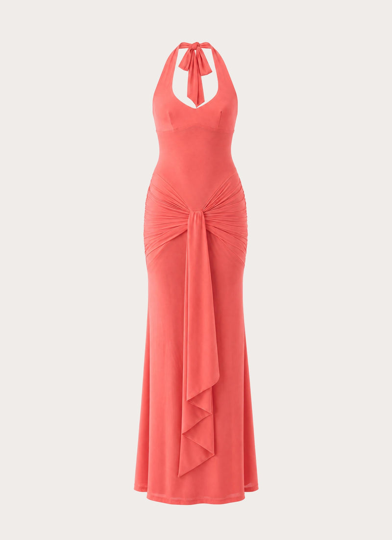 Myrhee Maxi Dress - Coral