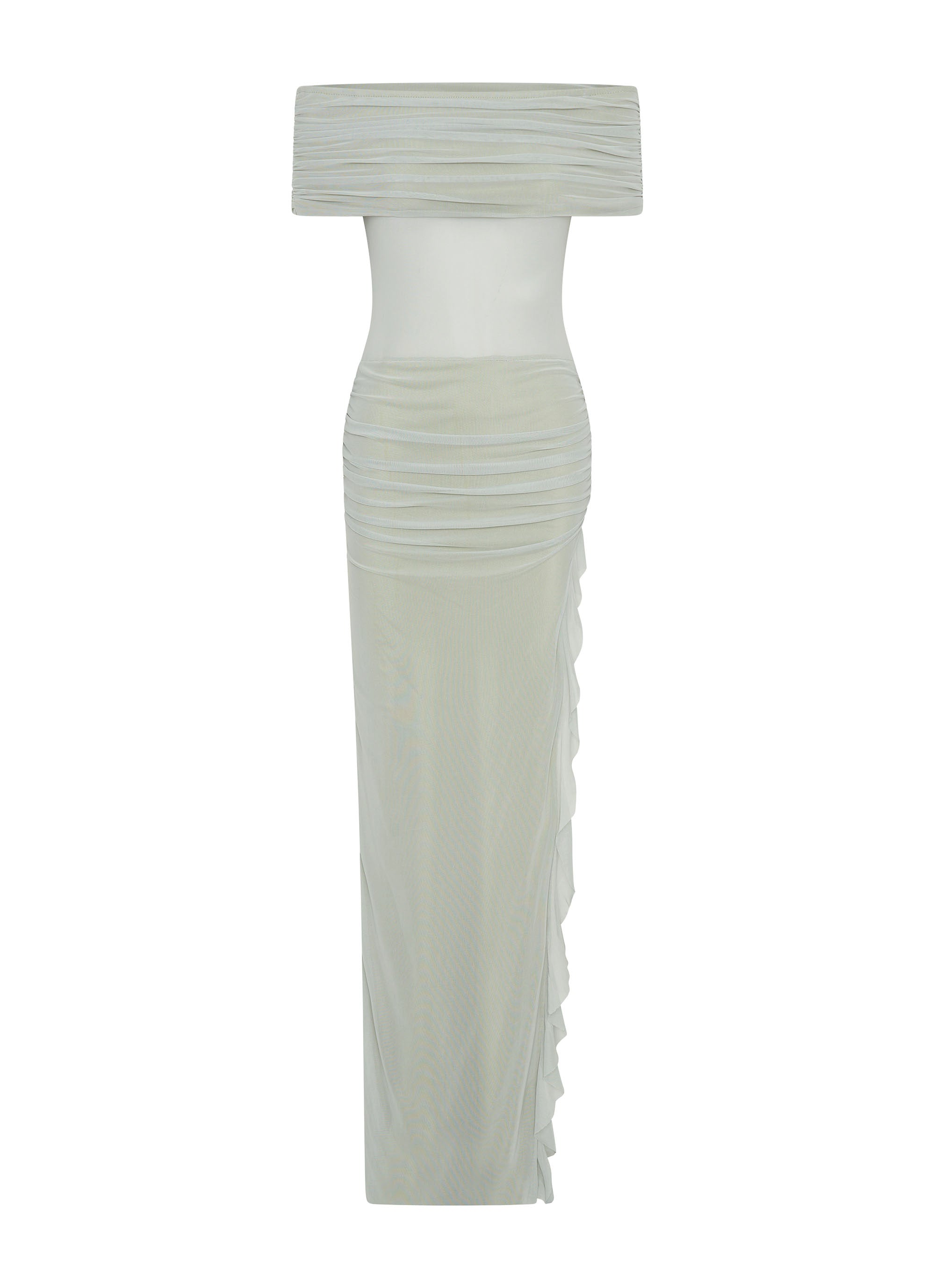 Nelly Off Shoulder Maxi Dress - Pistachio Peppermayo US Nelly Off Shoulder Maxi Dress - Pistachio Peppermayo US