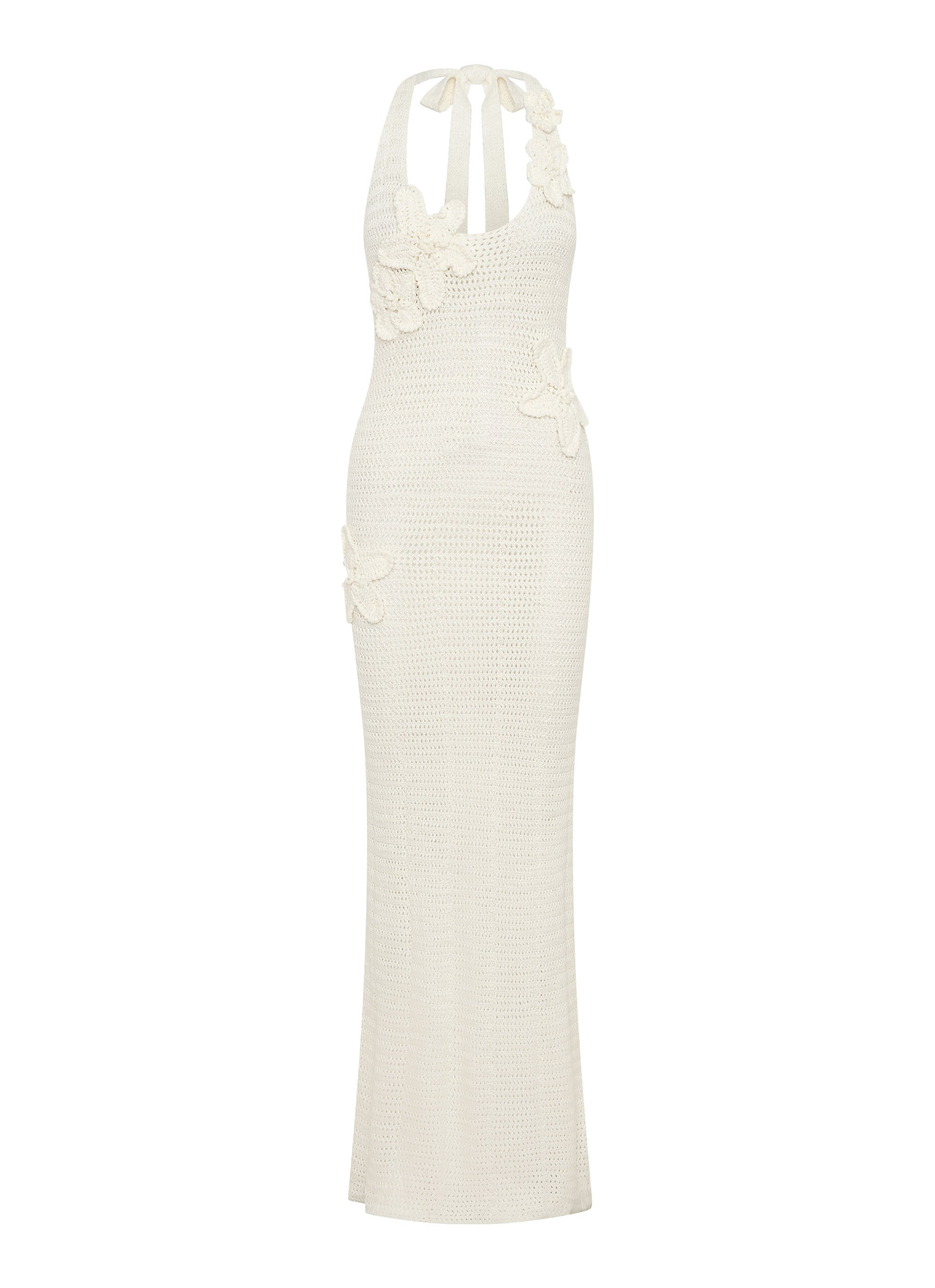Novalee Flower Crochet Maxi Dress - Ivory Ivory / M-L Novalee Flower Crochet Maxi Dress - Ivory Ivory / M-L