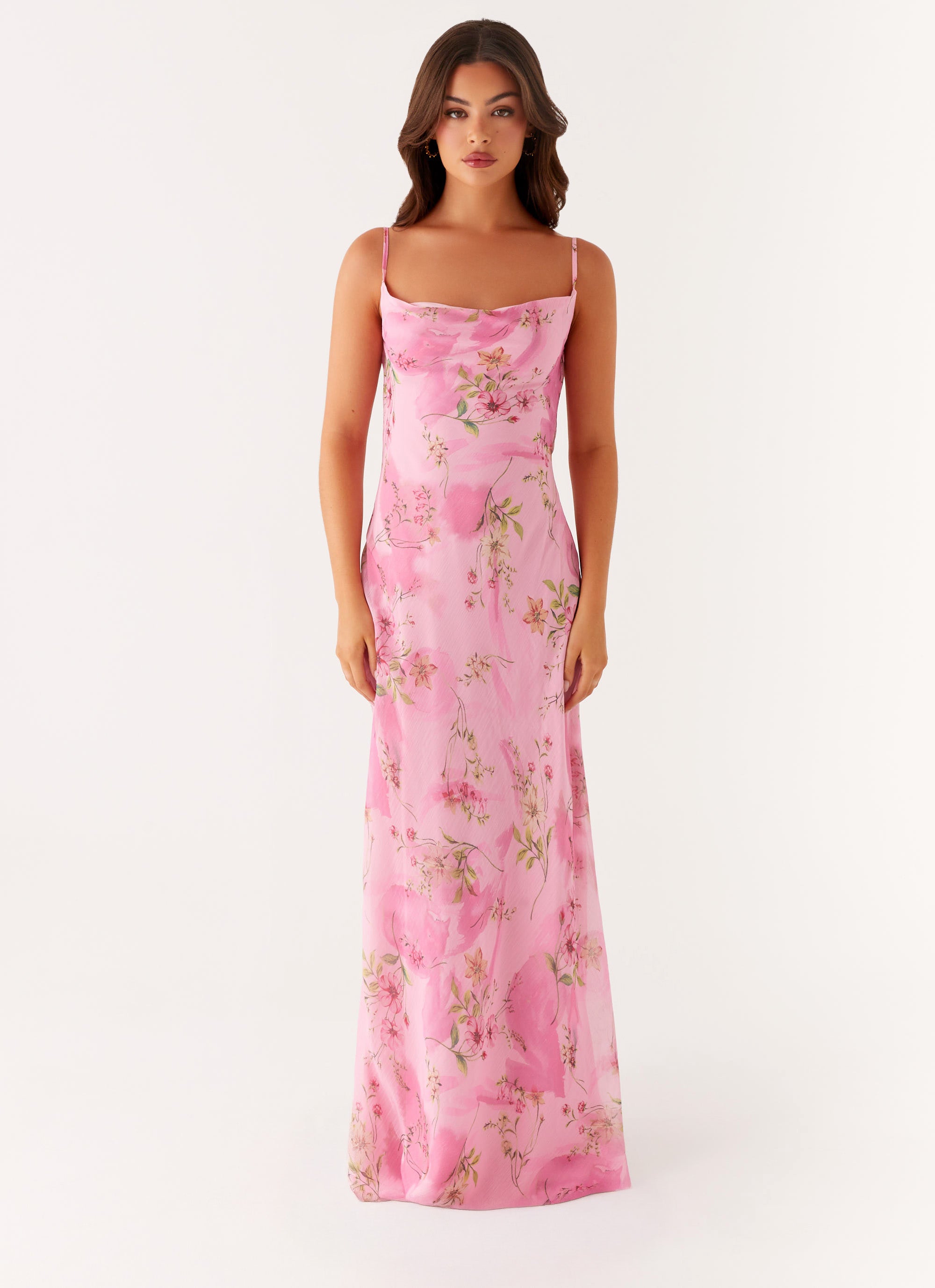 Orlando Maxi Dress - Pink Floral Print Peppermayo US Orlando Maxi Dress - Pink Floral Print Peppermayo US